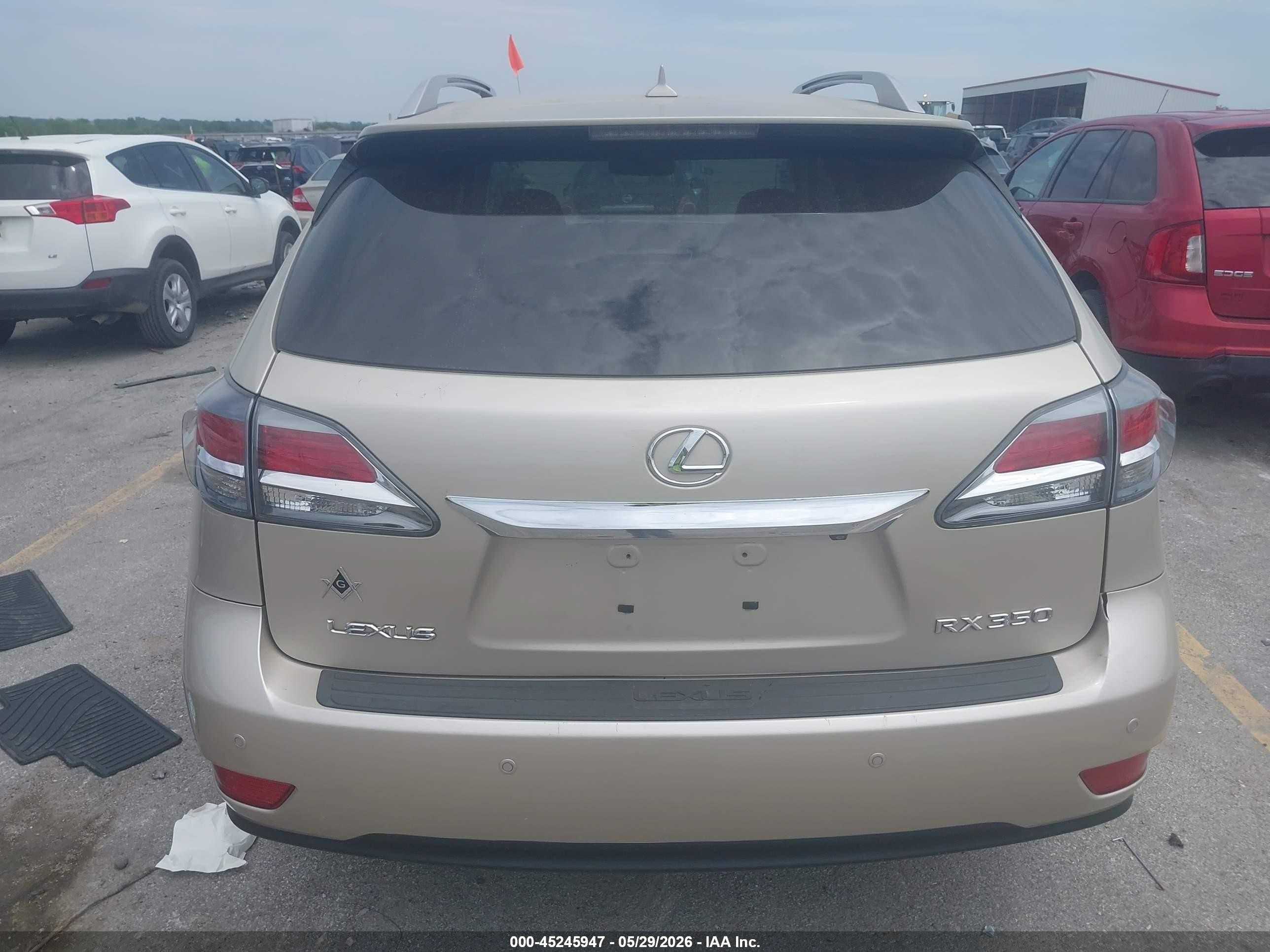 2013 Lexus Rx 350   Beige vin: 2T2BK1BA0DC167660