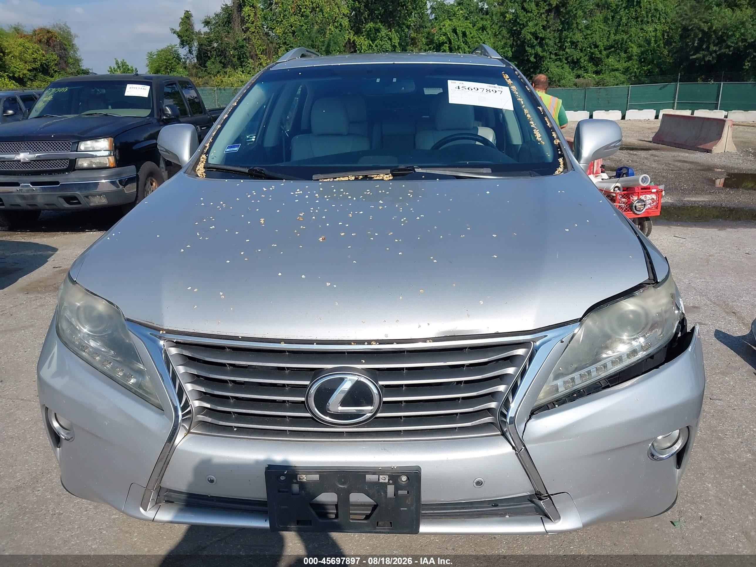 2013 Lexus Rx 350 Silver vin: 2T2BK1BA0DC172115