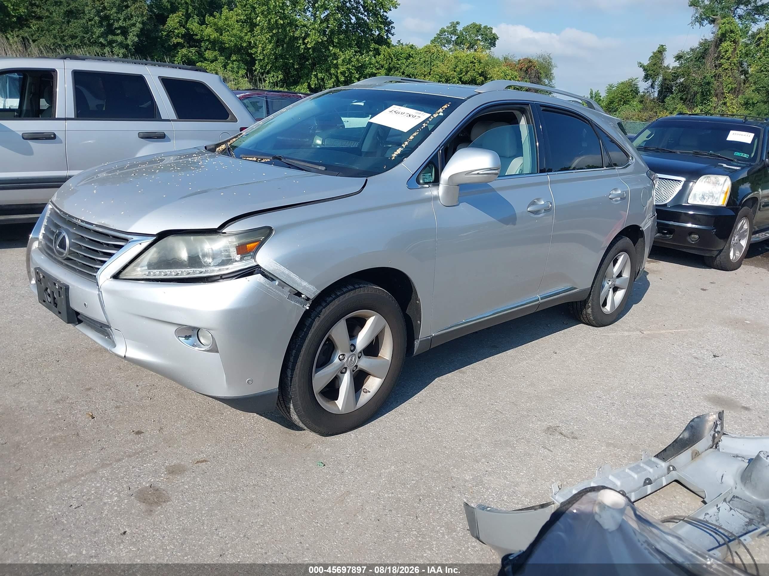 2013 Lexus Rx 350 Silver vin: 2T2BK1BA0DC172115