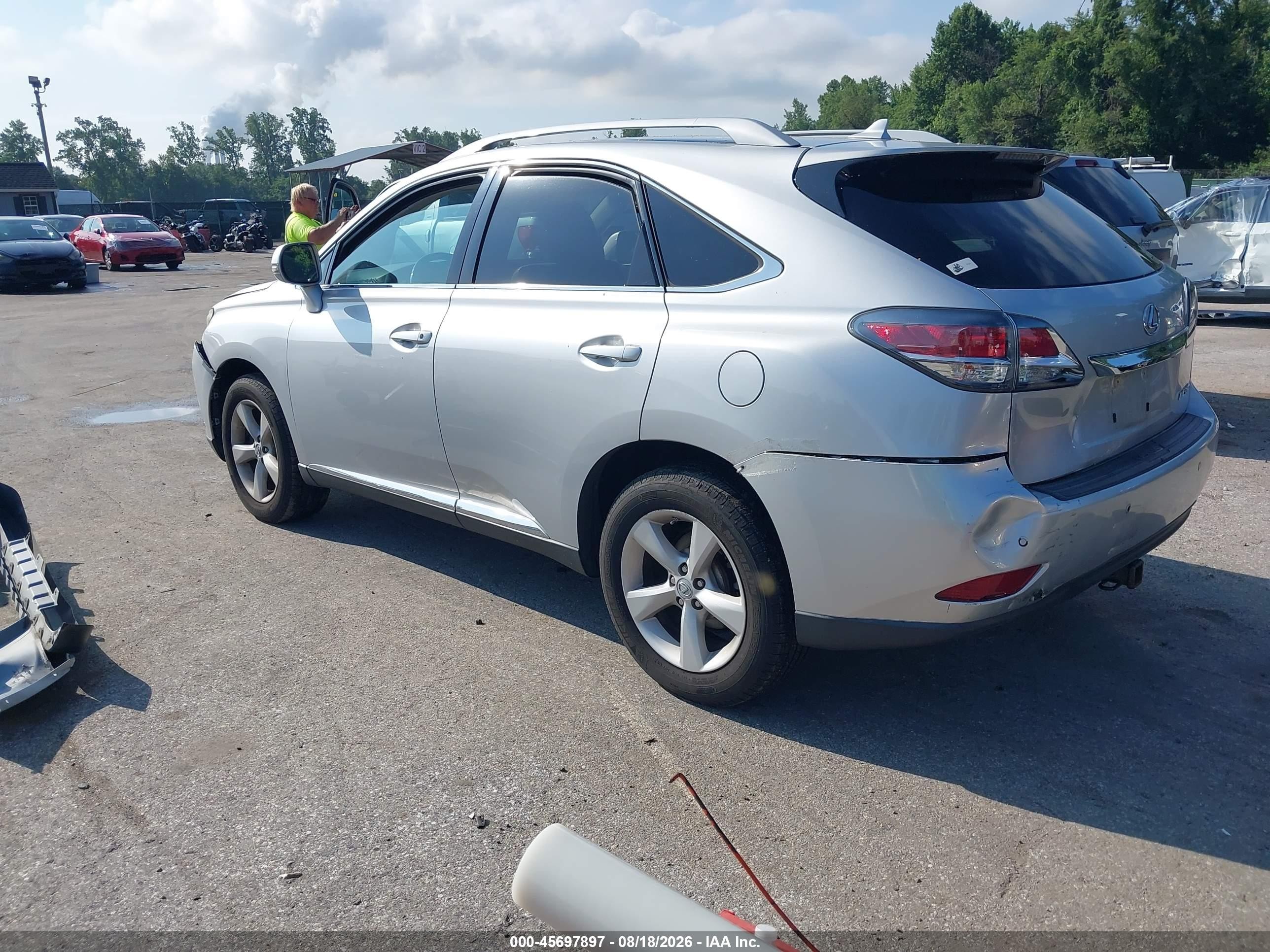 2013 Lexus Rx 350 Silver vin: 2T2BK1BA0DC172115