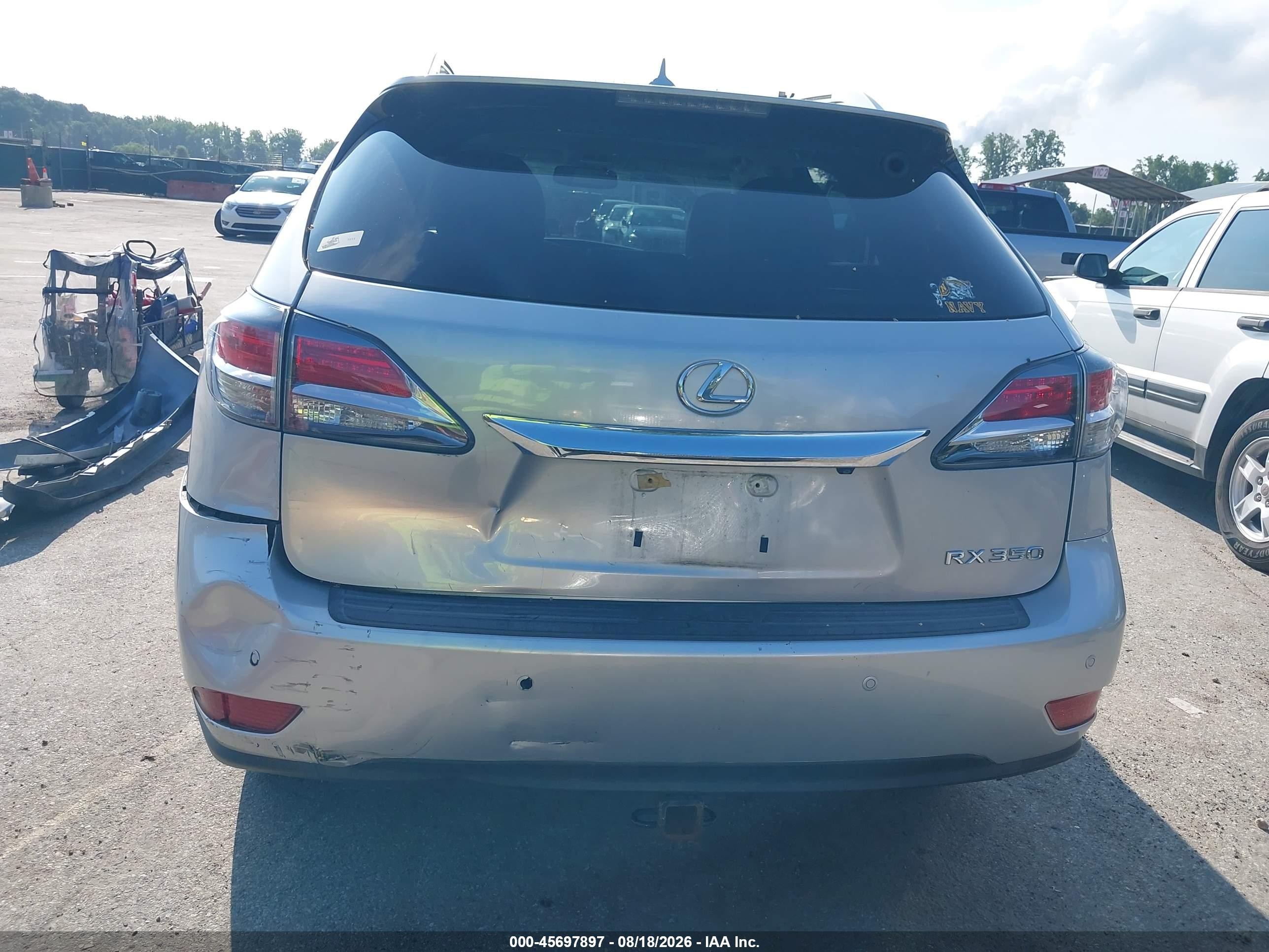 2013 Lexus Rx 350 Silver vin: 2T2BK1BA0DC172115