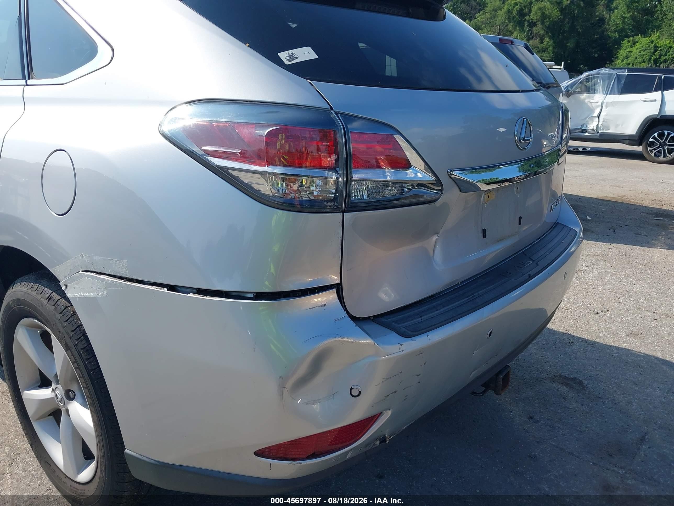 2013 Lexus Rx 350 Silver vin: 2T2BK1BA0DC172115