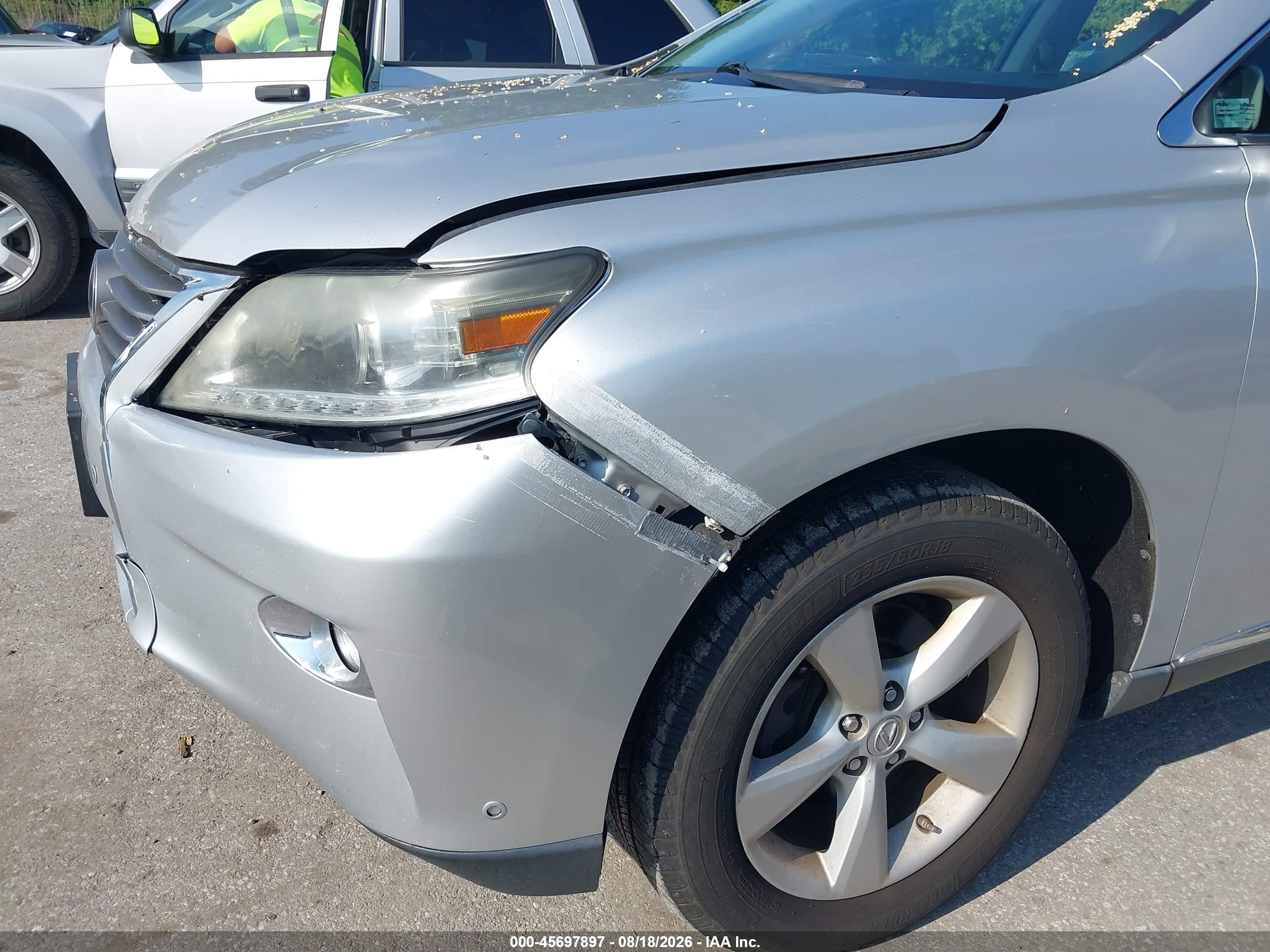 2013 Lexus Rx 350 Silver vin: 2T2BK1BA0DC172115