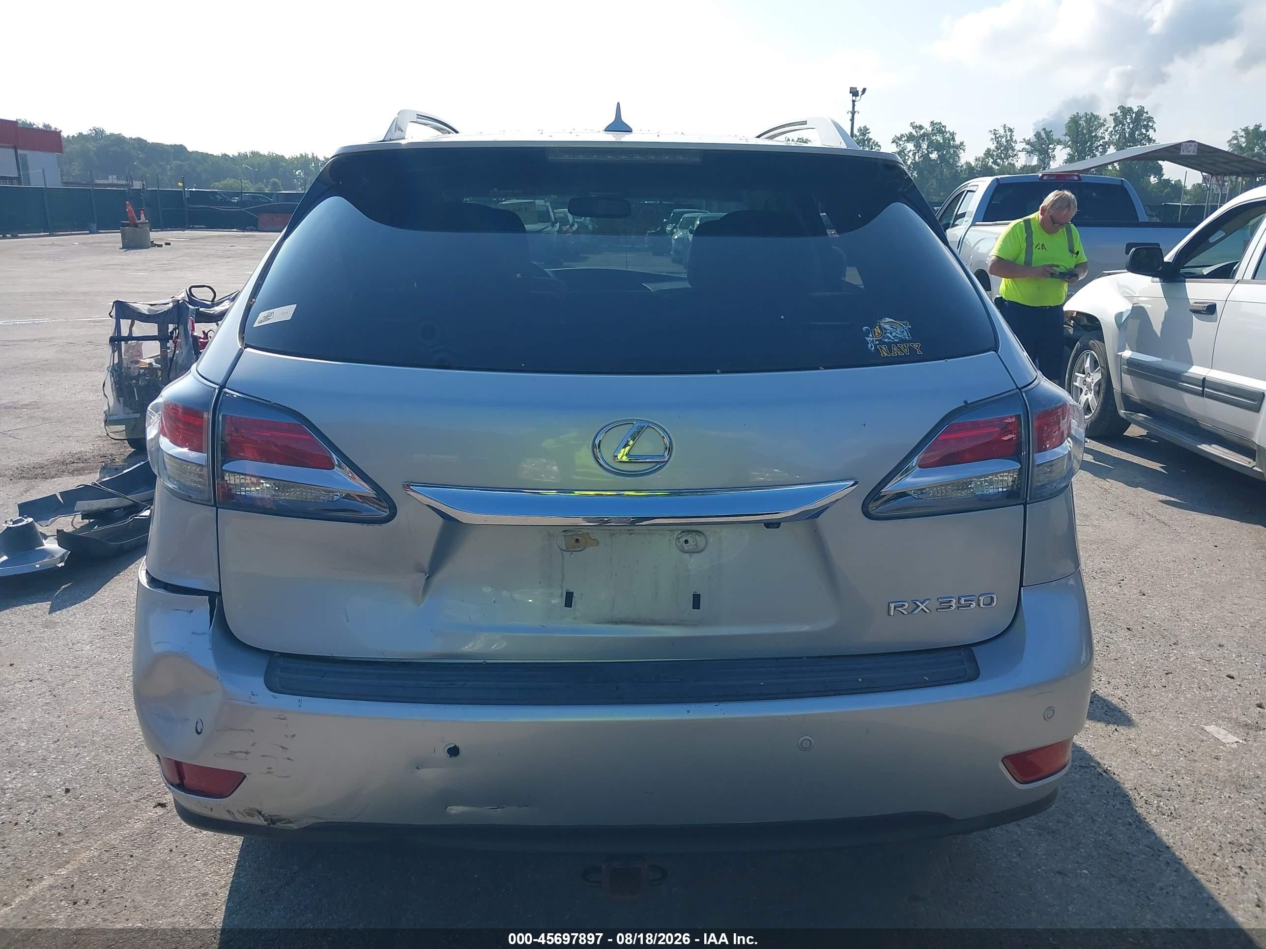 2013 Lexus Rx 350 Silver vin: 2T2BK1BA0DC172115