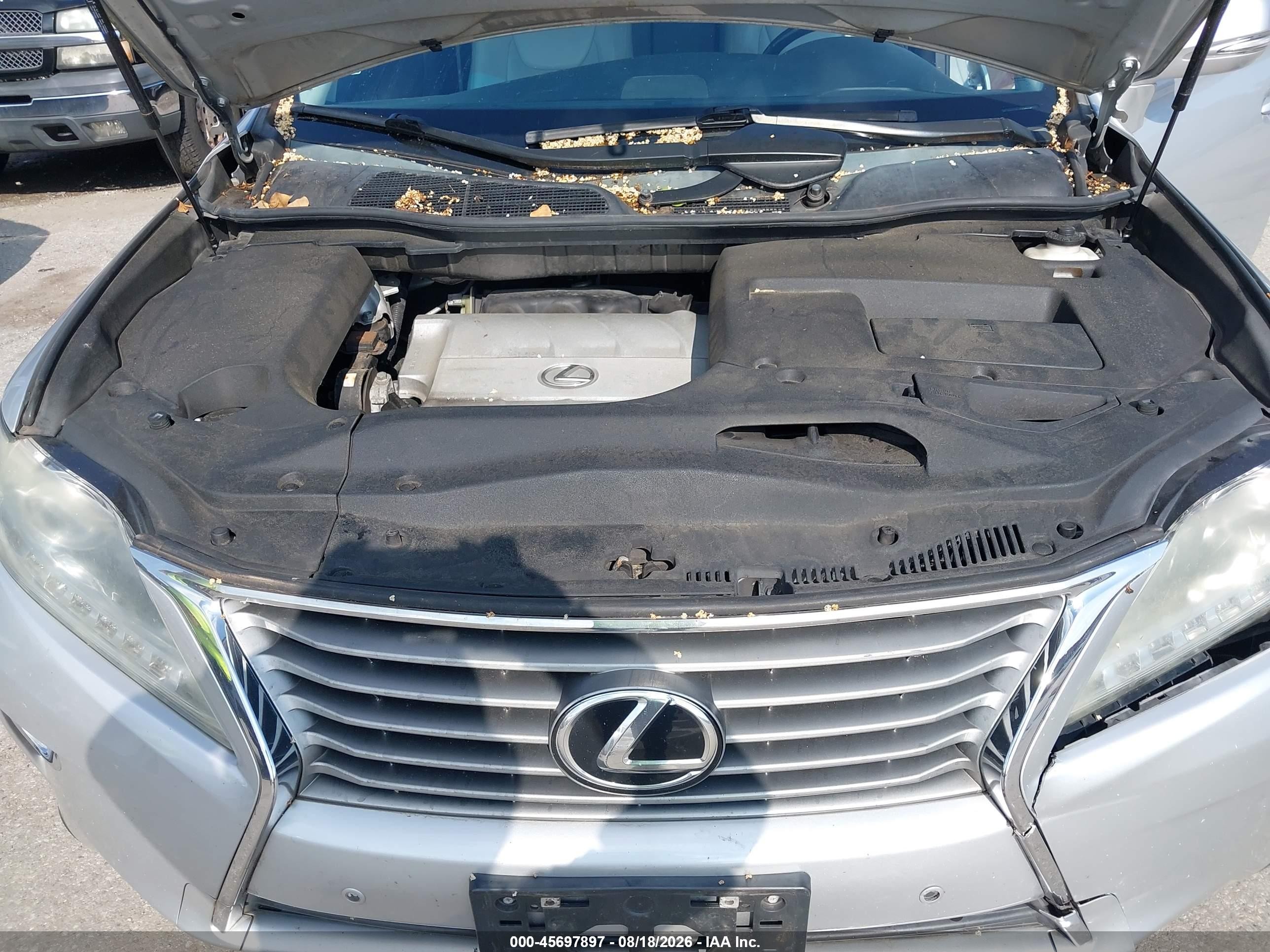 2013 Lexus Rx 350 Silver vin: 2T2BK1BA0DC172115