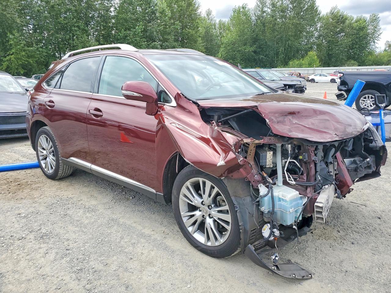 2013 Lexus Rx 350 Base Maroon vin: 2T2BK1BA0DC176505