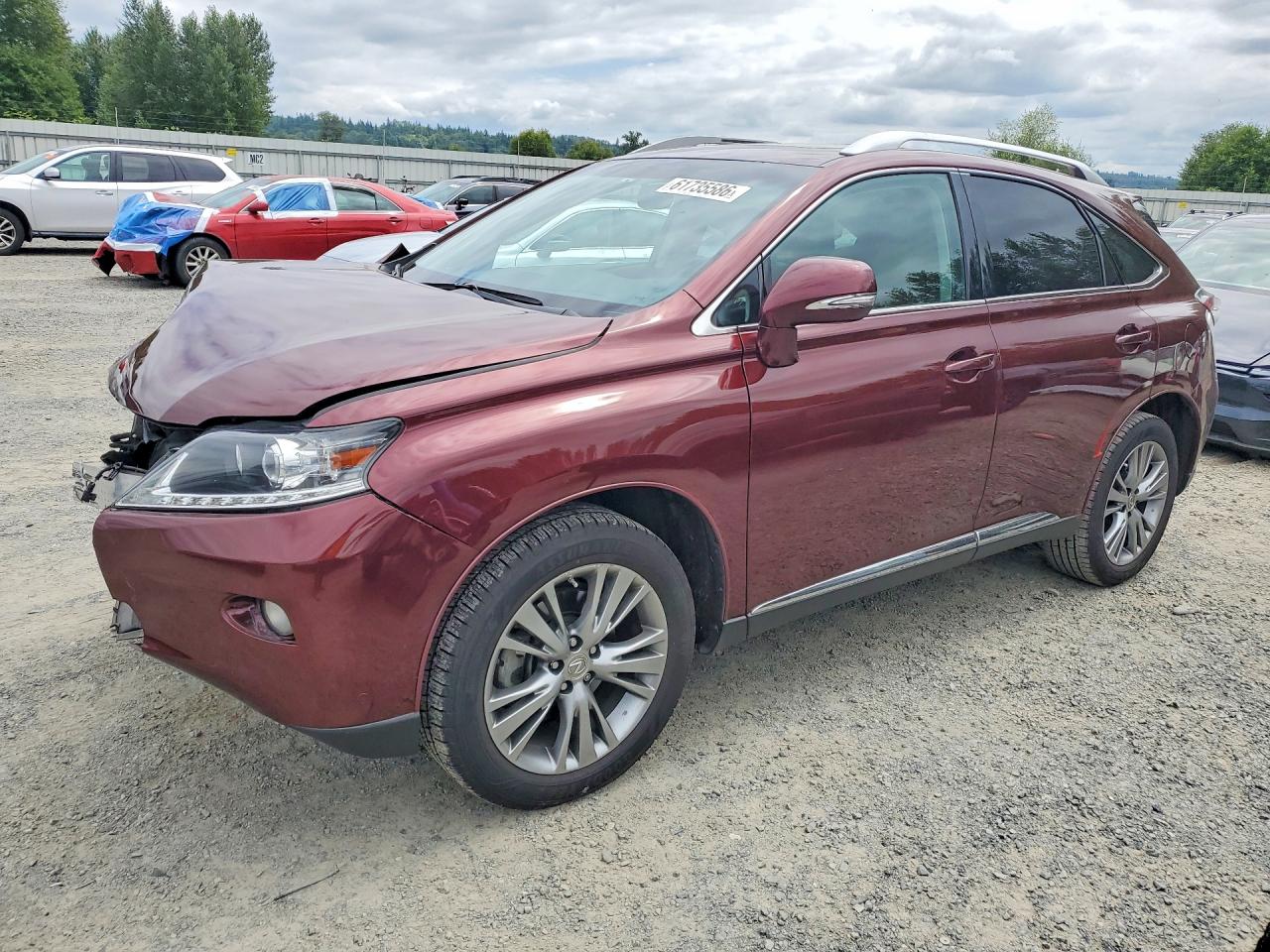 2013 Lexus Rx 350 Base Maroon vin: 2T2BK1BA0DC176505