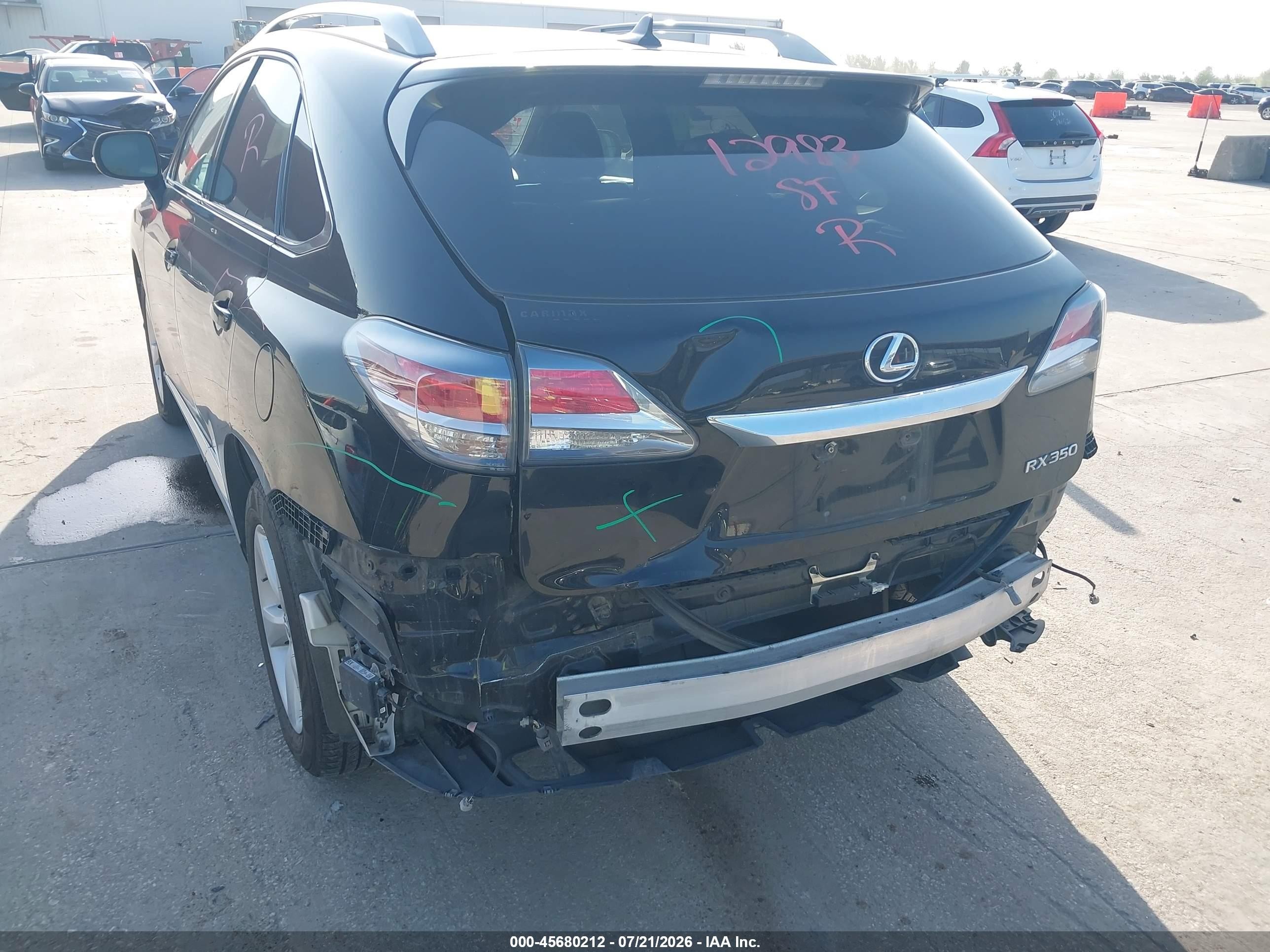 2013 Lexus Rx 350   Черный vin: 2T2BK1BA0DC183437
