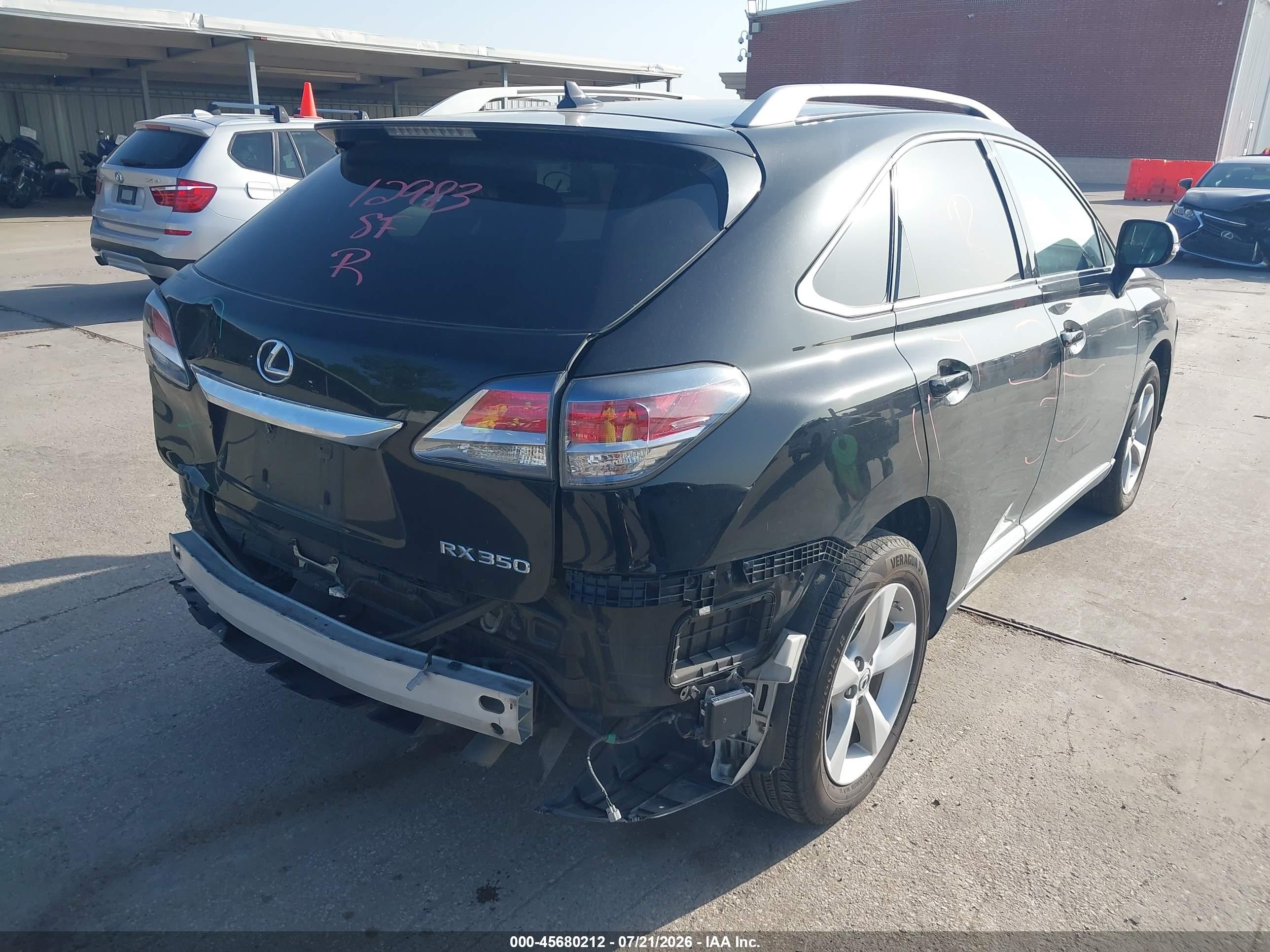 2013 Lexus Rx 350   Черный vin: 2T2BK1BA0DC183437