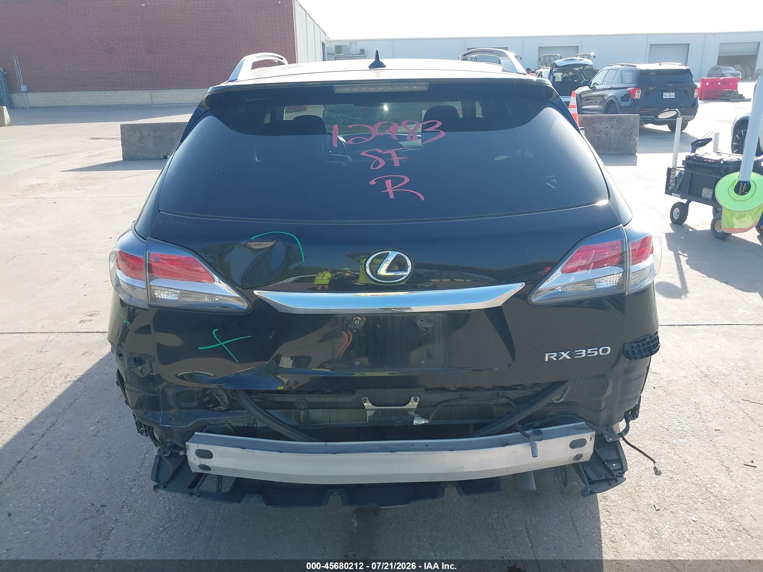 2013 Lexus Rx 350   Черный vin: 2T2BK1BA0DC183437