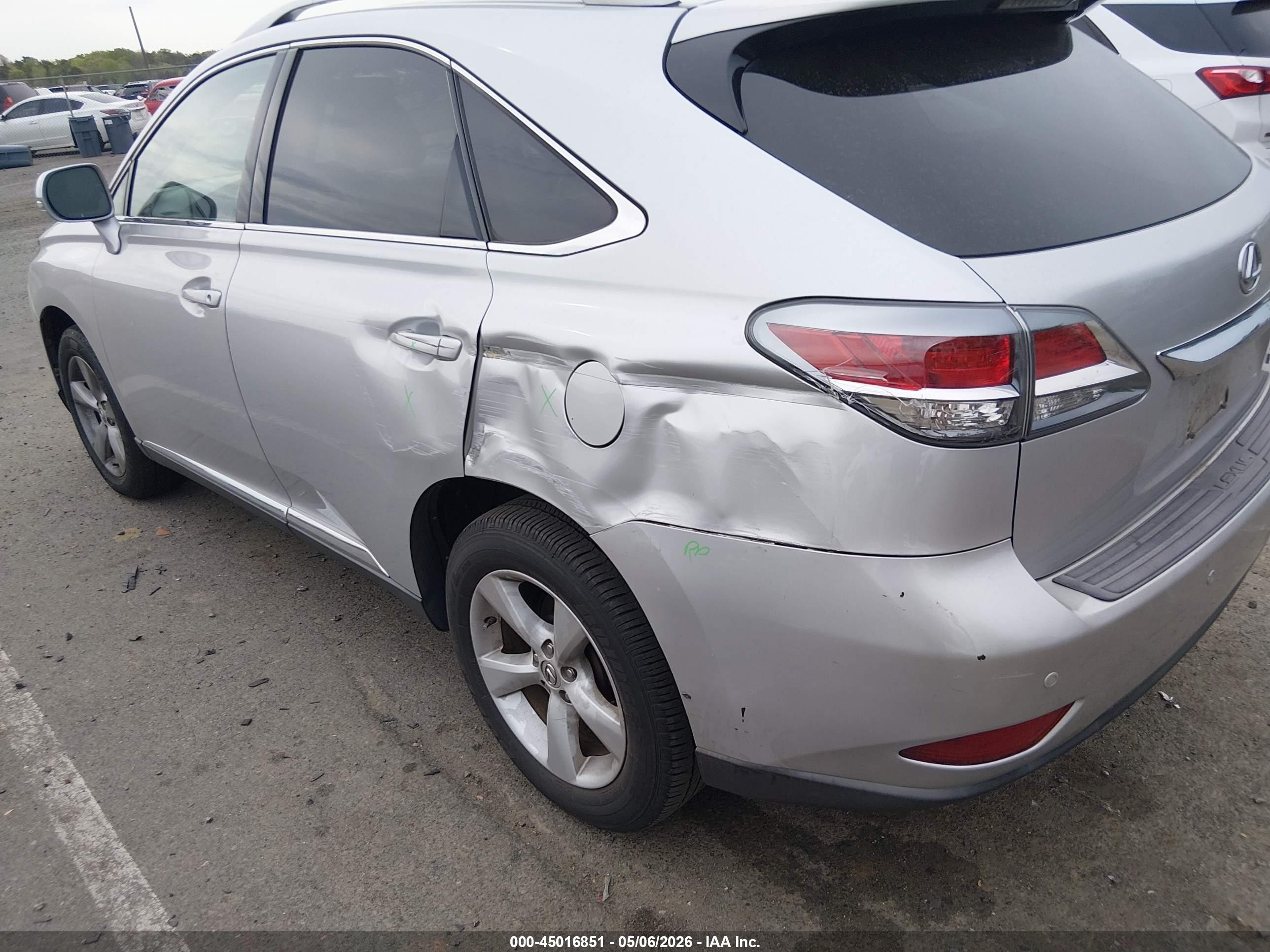 2013 Lexus Rx 350   Silver vin: 2T2BK1BA0DC202598