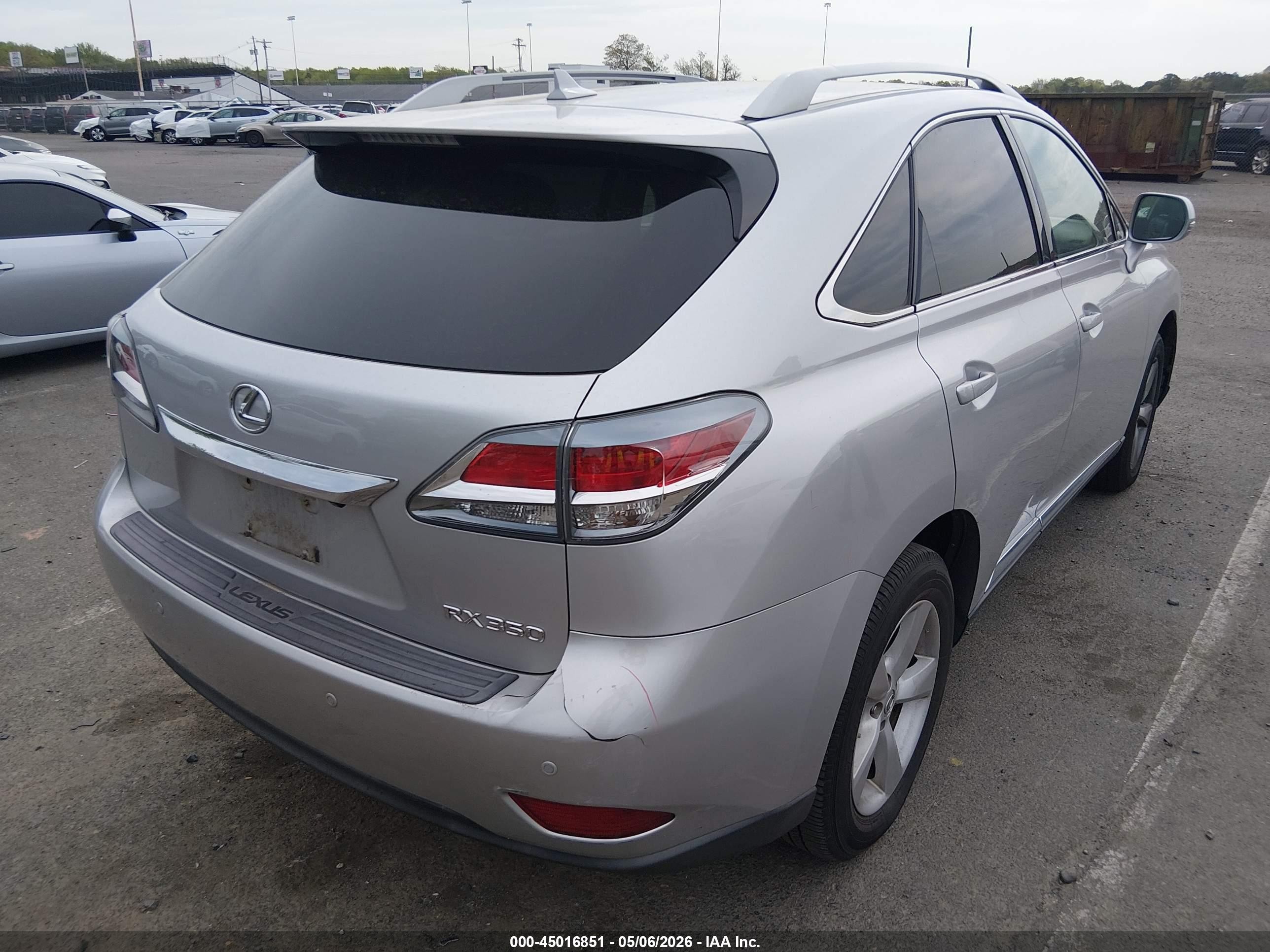 2013 Lexus Rx 350   Silver vin: 2T2BK1BA0DC202598