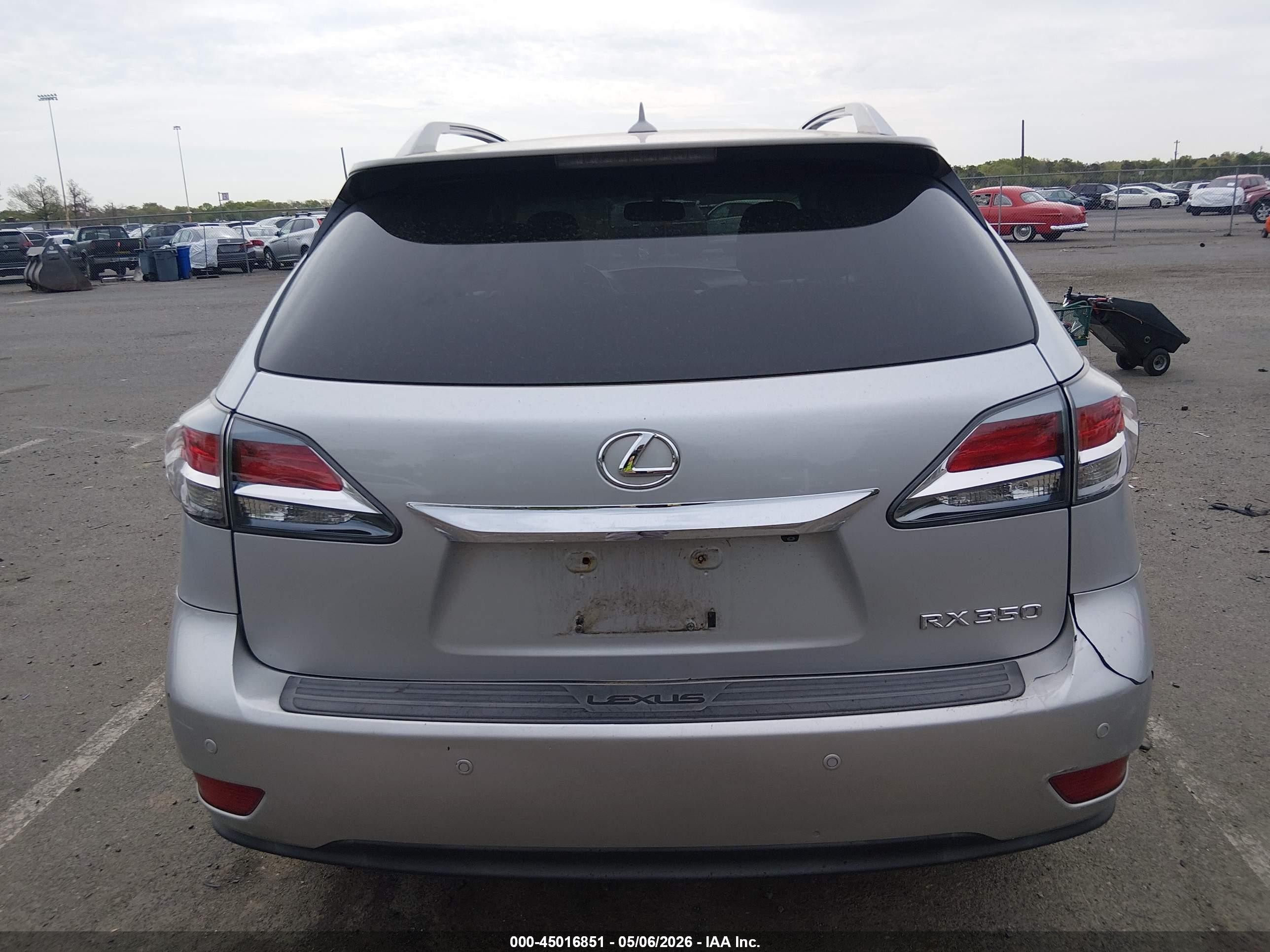 2013 Lexus Rx 350   Silver vin: 2T2BK1BA0DC202598