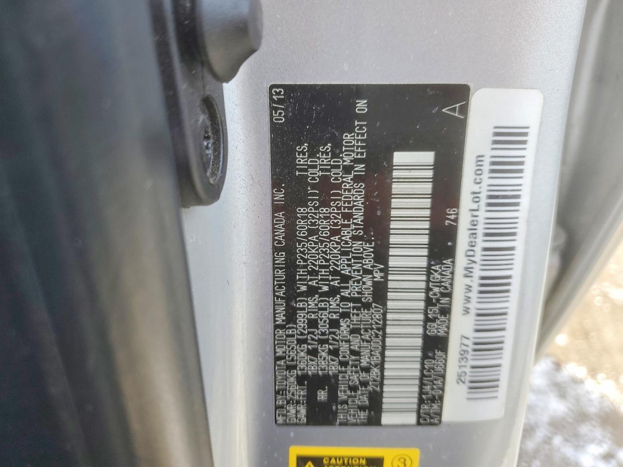 2013 Lexus Rx 350 Base Silver vin: 2T2BK1BA0DC212807