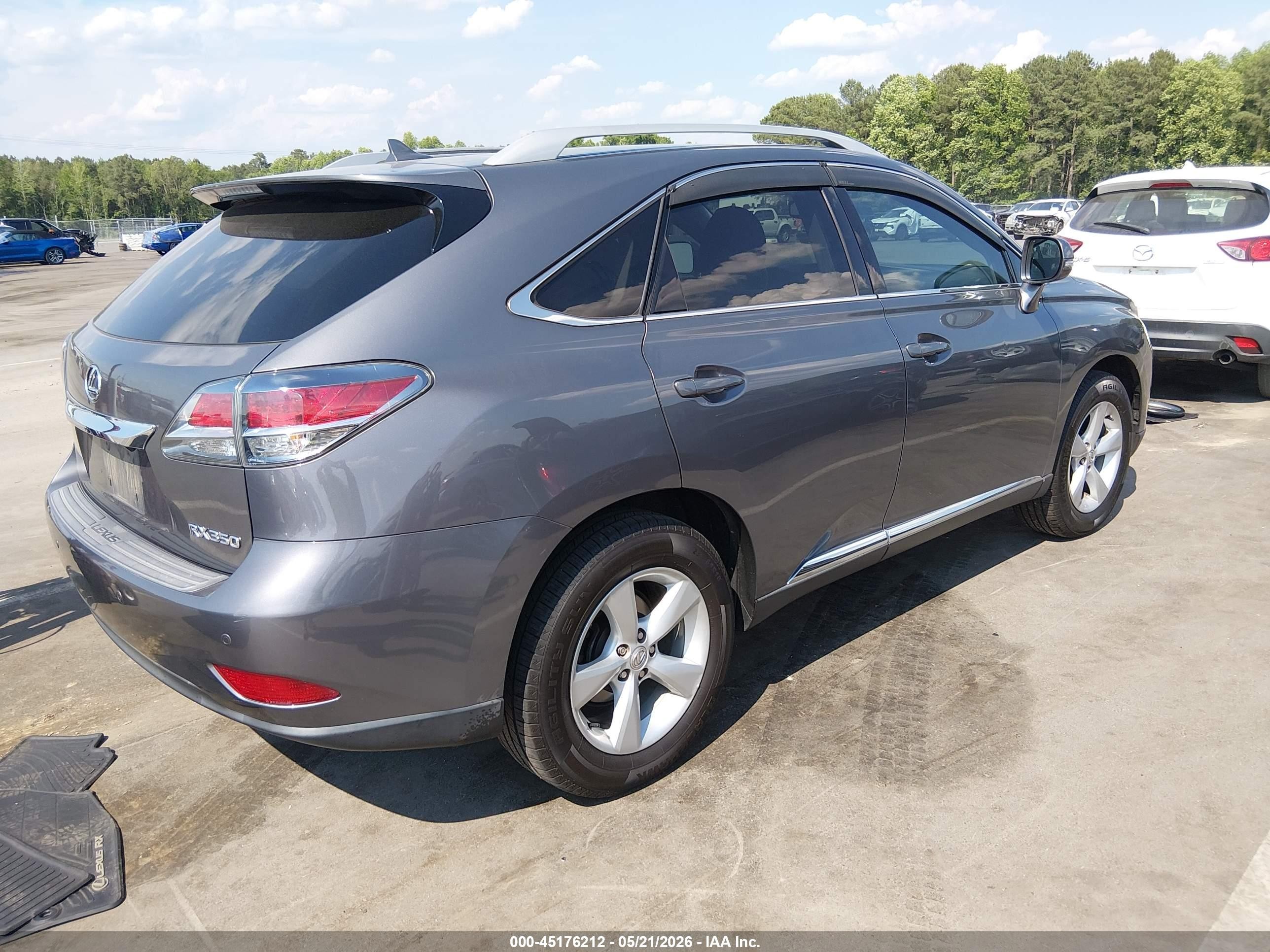 2013 Lexus Rx 350   Gray vin: 2T2BK1BA0DC213620
