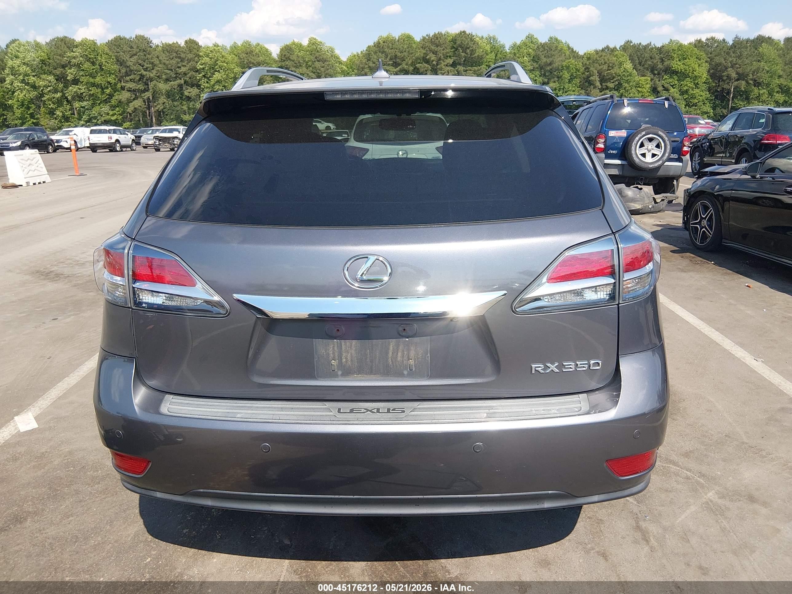 2013 Lexus Rx 350   Gray vin: 2T2BK1BA0DC213620