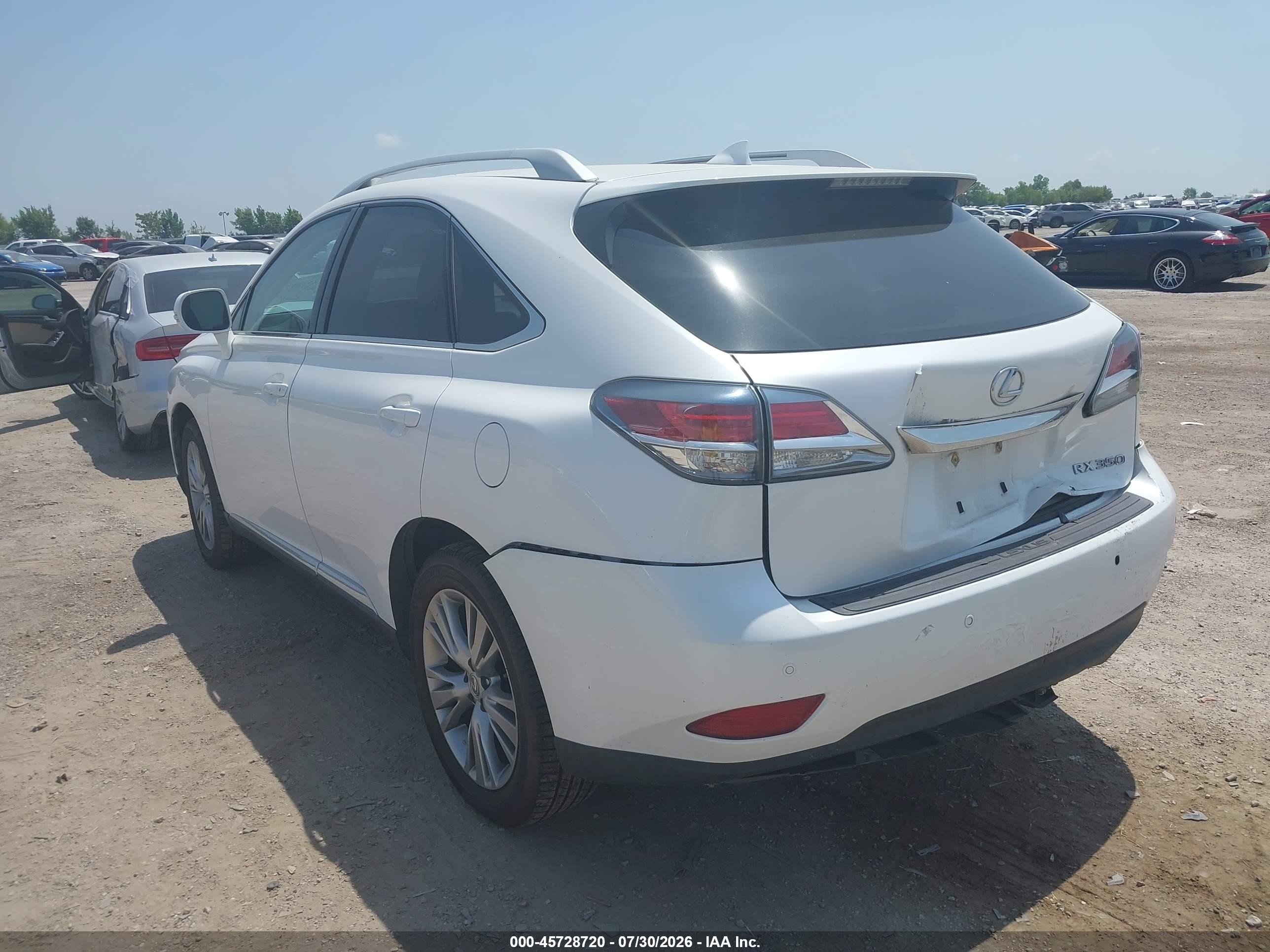 2014 Lexus Rx 350   White vin: 2T2BK1BA0EC241712