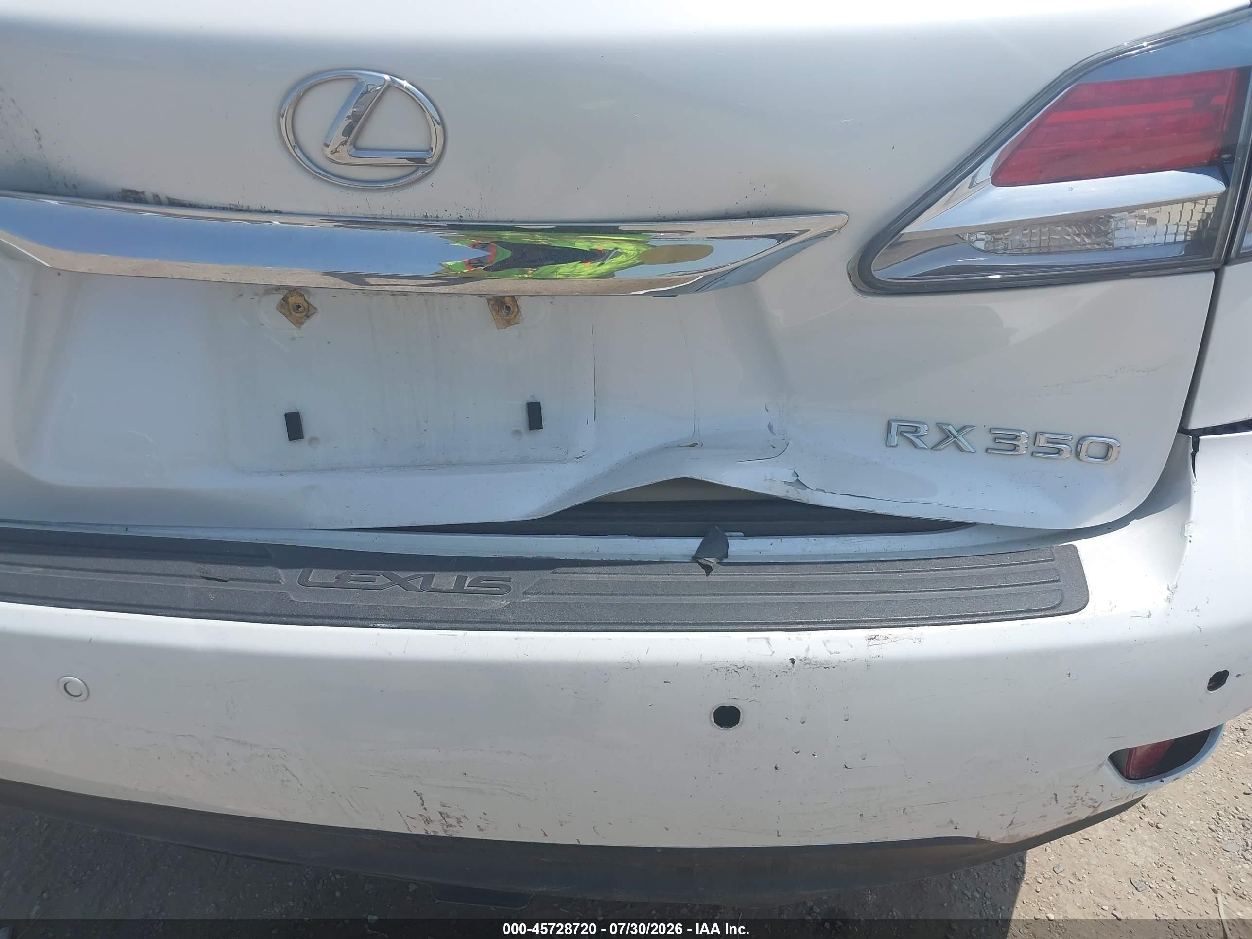 2014 Lexus Rx 350   White vin: 2T2BK1BA0EC241712