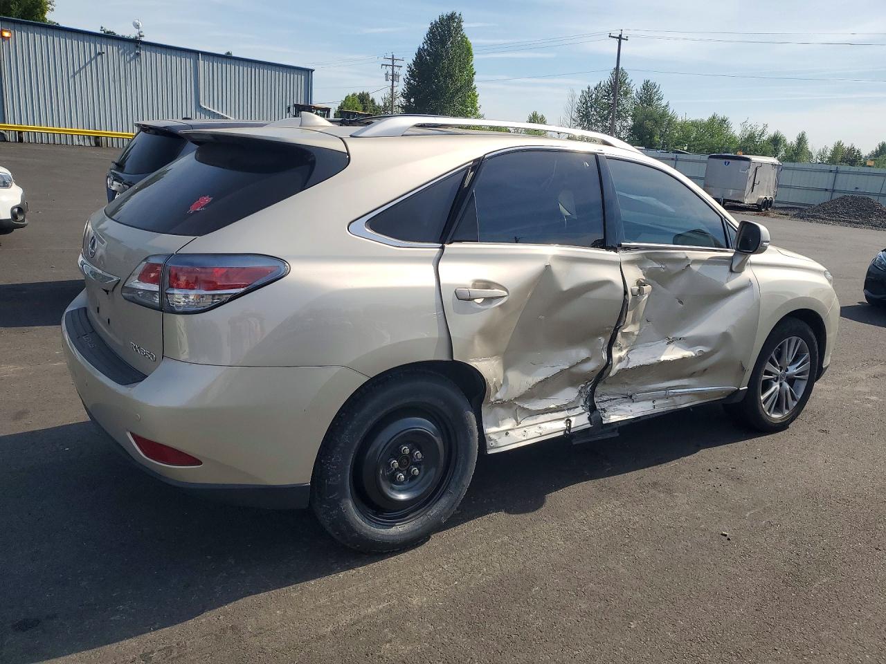 2014 Lexus Rx 350 Base Gold vin: 2T2BK1BA0EC247672