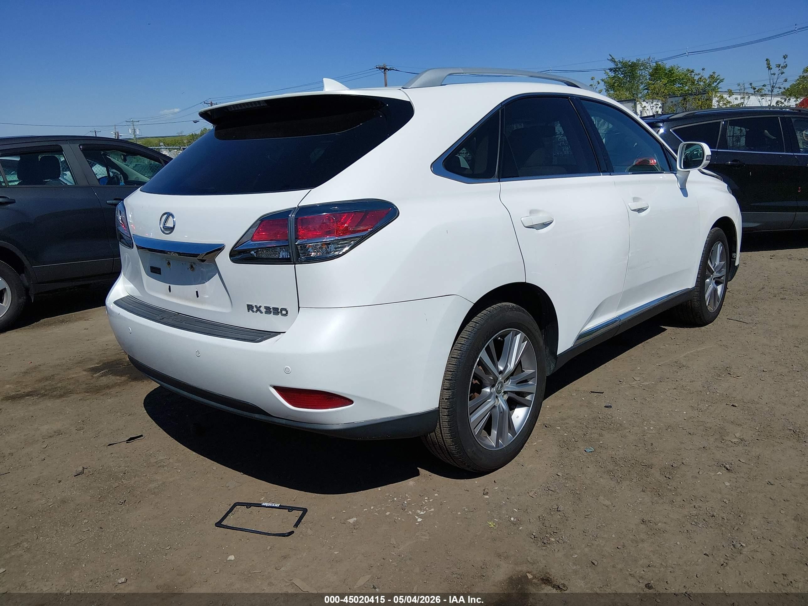 2015 Lexus Rx 350 White vin: 2T2BK1BA0FC283251