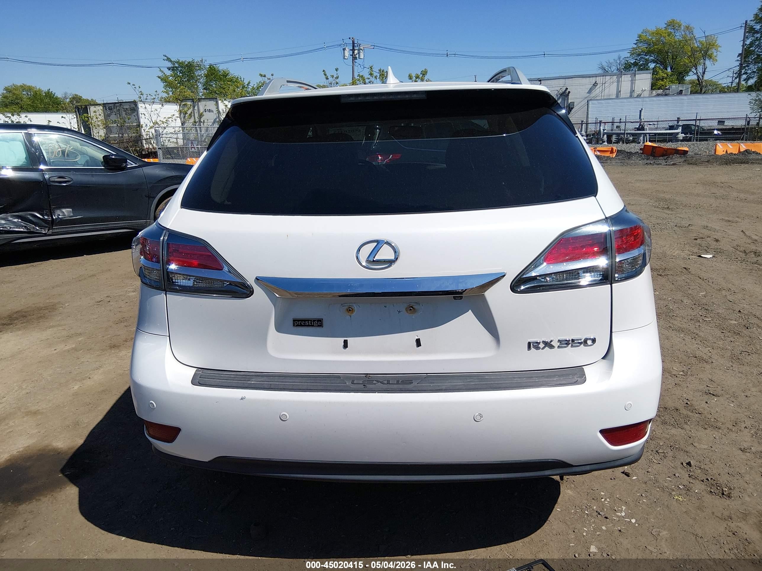 2015 Lexus Rx 350 White vin: 2T2BK1BA0FC283251