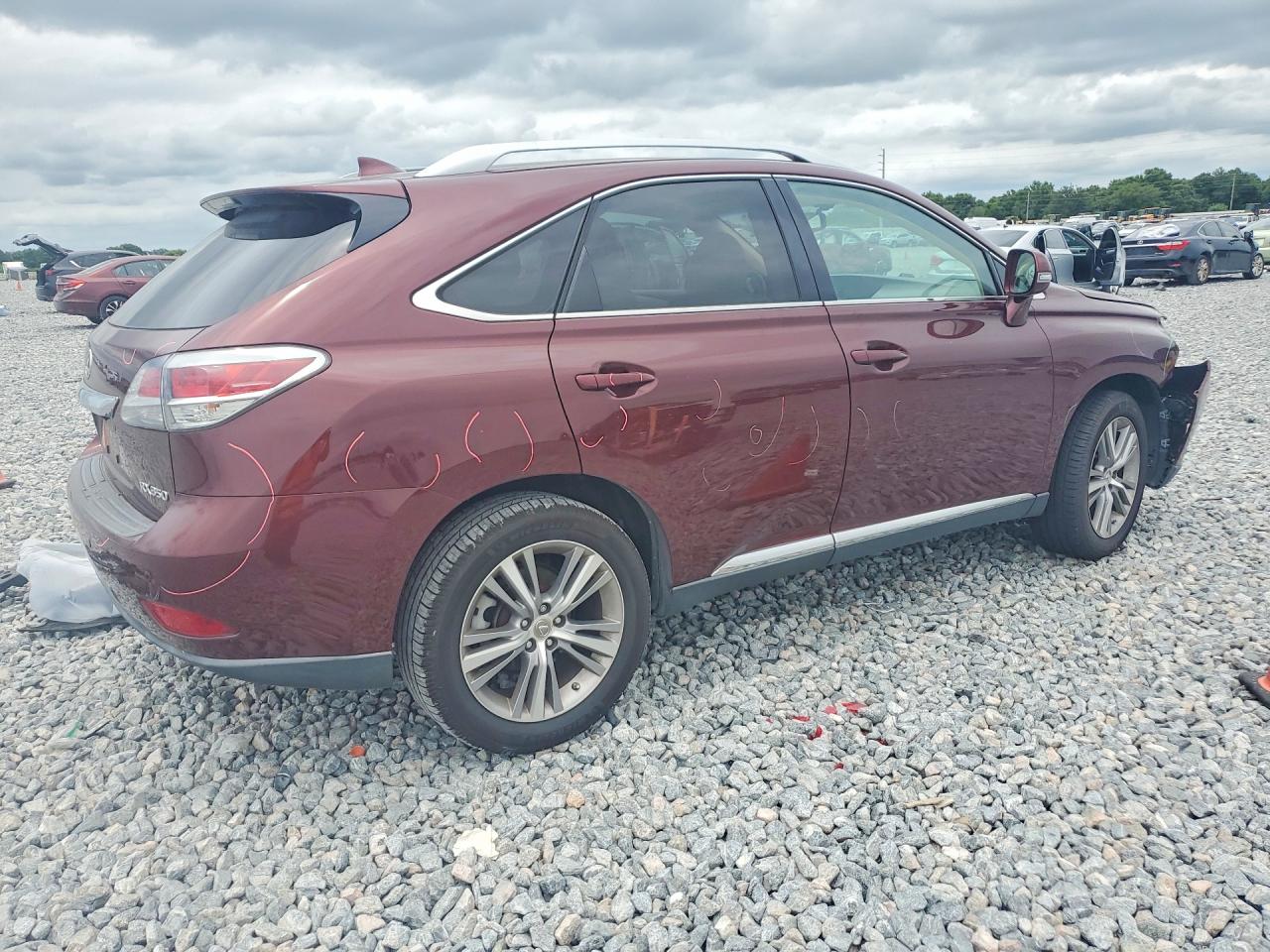 2015 Lexus Rx 350 Base Maroon vin: 2T2BK1BA0FC302526