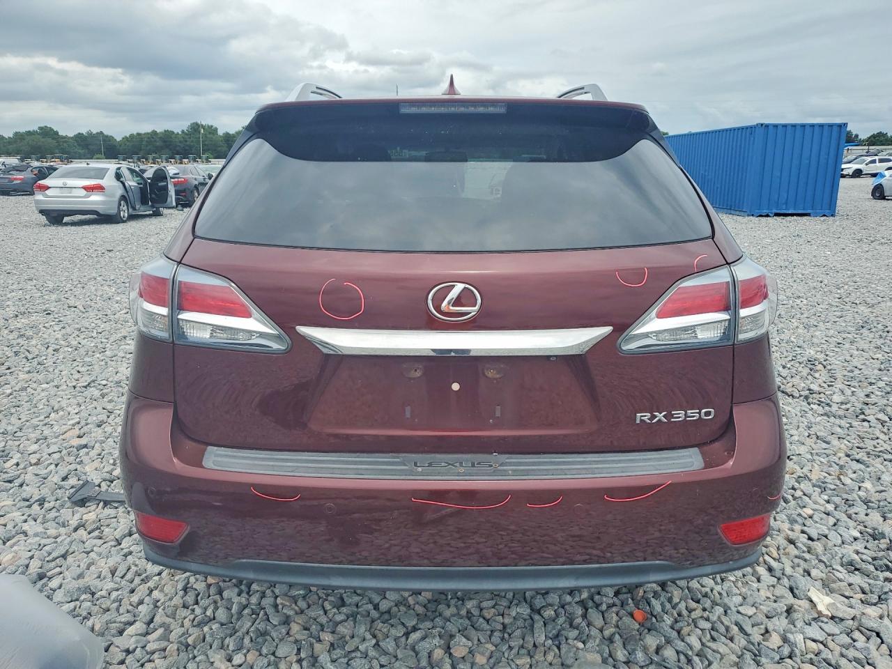 2015 Lexus Rx 350 Base Maroon vin: 2T2BK1BA0FC302526