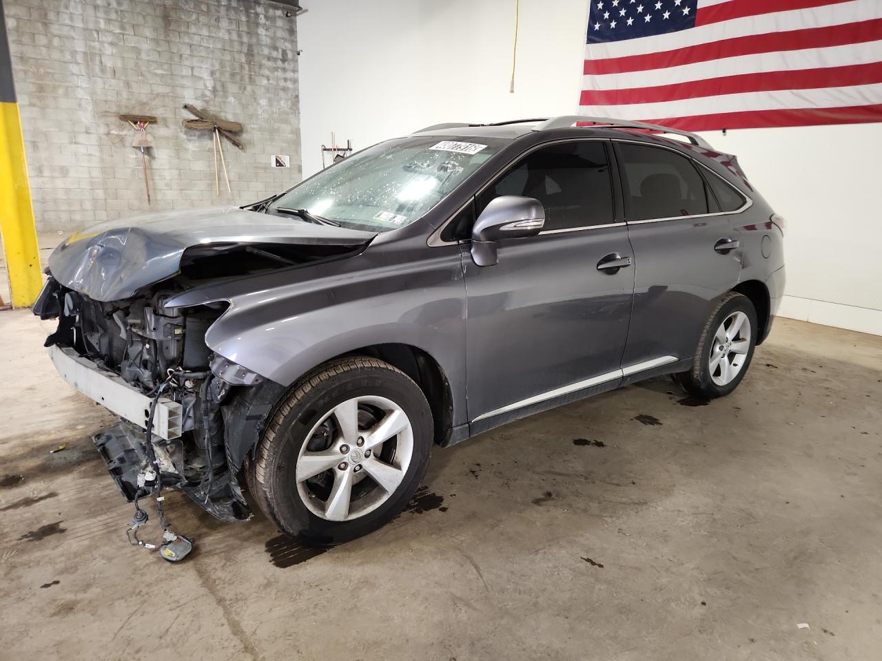 2015 Lexus Rx 350 Base Charcoal vin: 2T2BK1BA0FC312876 Damage: Left Front Fender, Severe Damage, Replacement Required