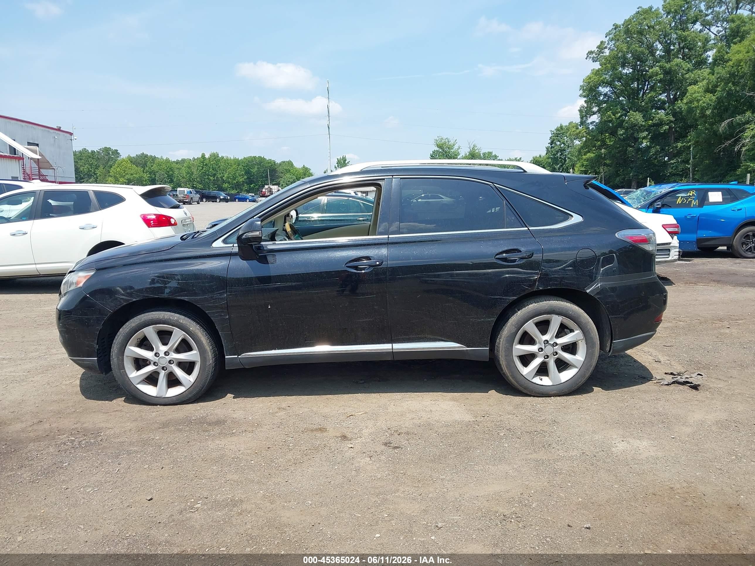 2010 Lexus Rx 350 Черный vin: 2T2BK1BA1AC003457
