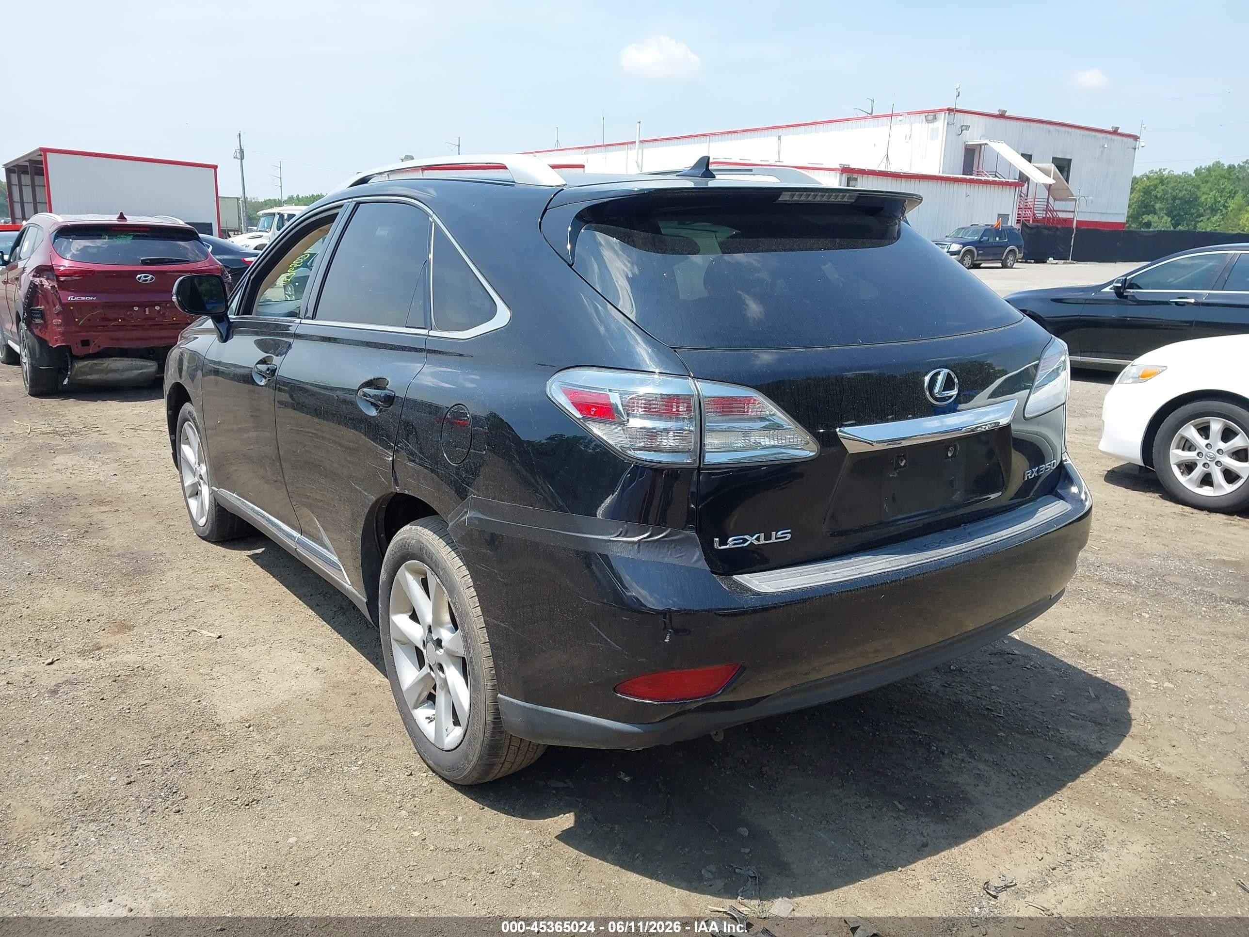 2010 Lexus Rx 350 Черный vin: 2T2BK1BA1AC003457
