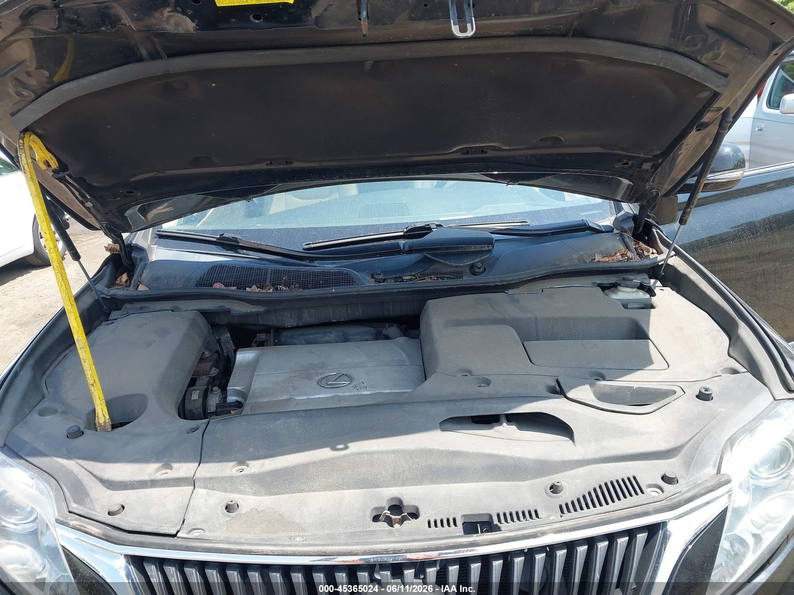 2010 Lexus Rx 350 Черный vin: 2T2BK1BA1AC003457