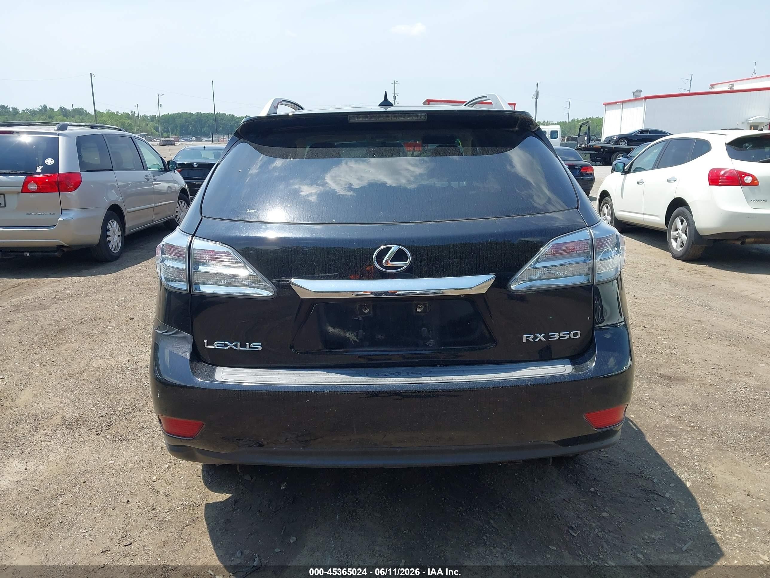 2010 Lexus Rx 350 Черный vin: 2T2BK1BA1AC003457