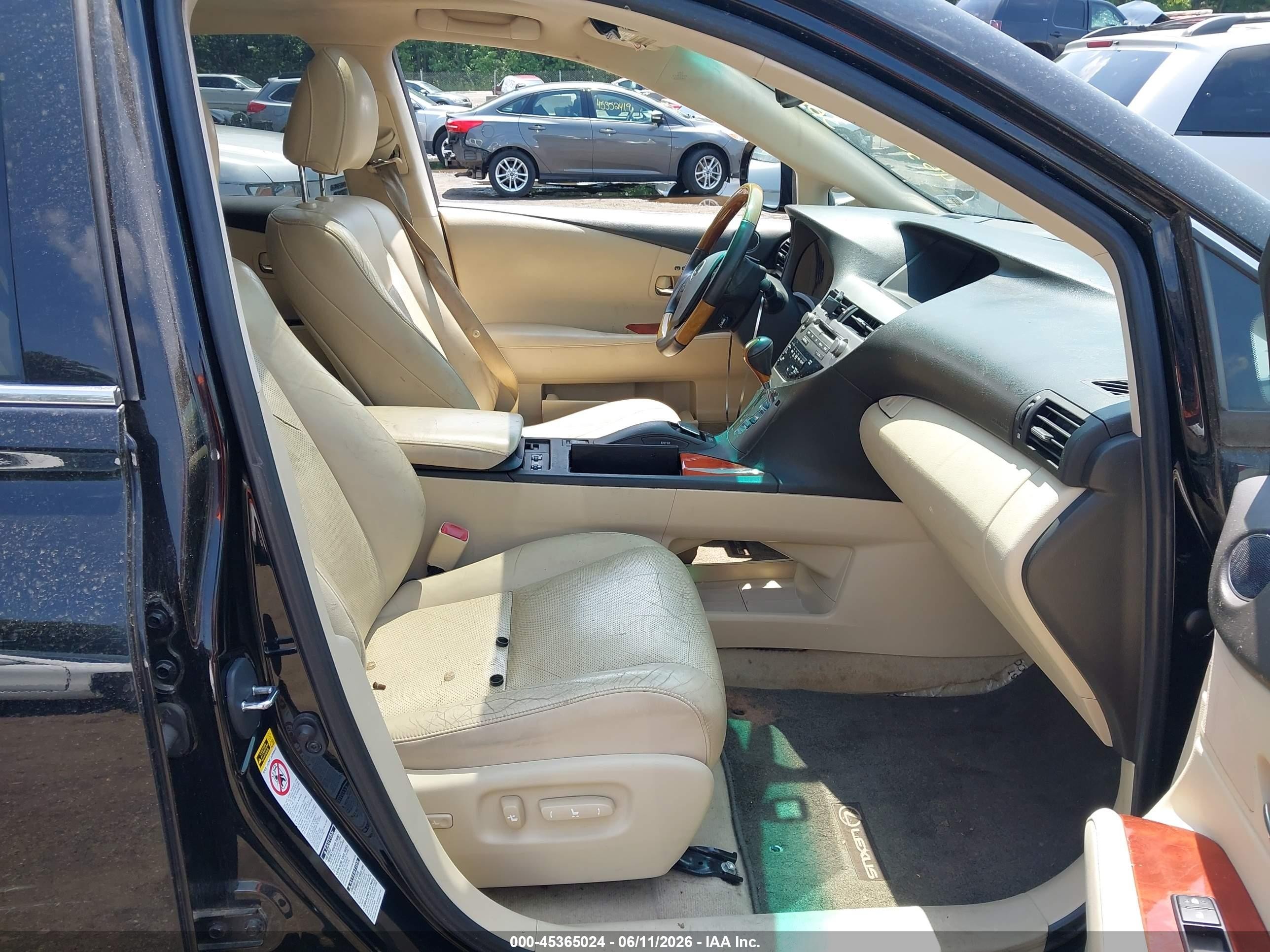 2010 Lexus Rx 350 Черный vin: 2T2BK1BA1AC003457