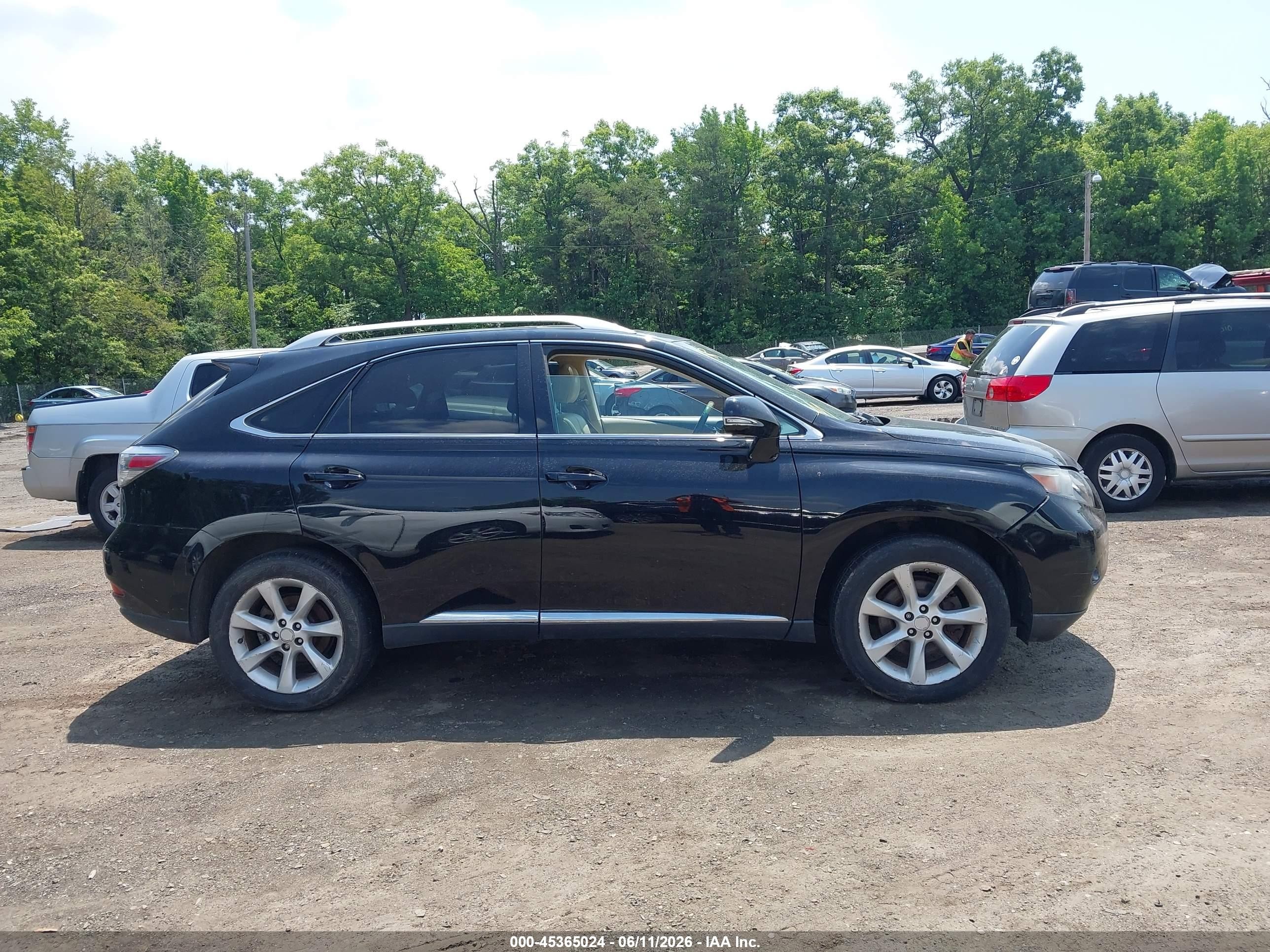 2010 Lexus Rx 350 Черный vin: 2T2BK1BA1AC003457