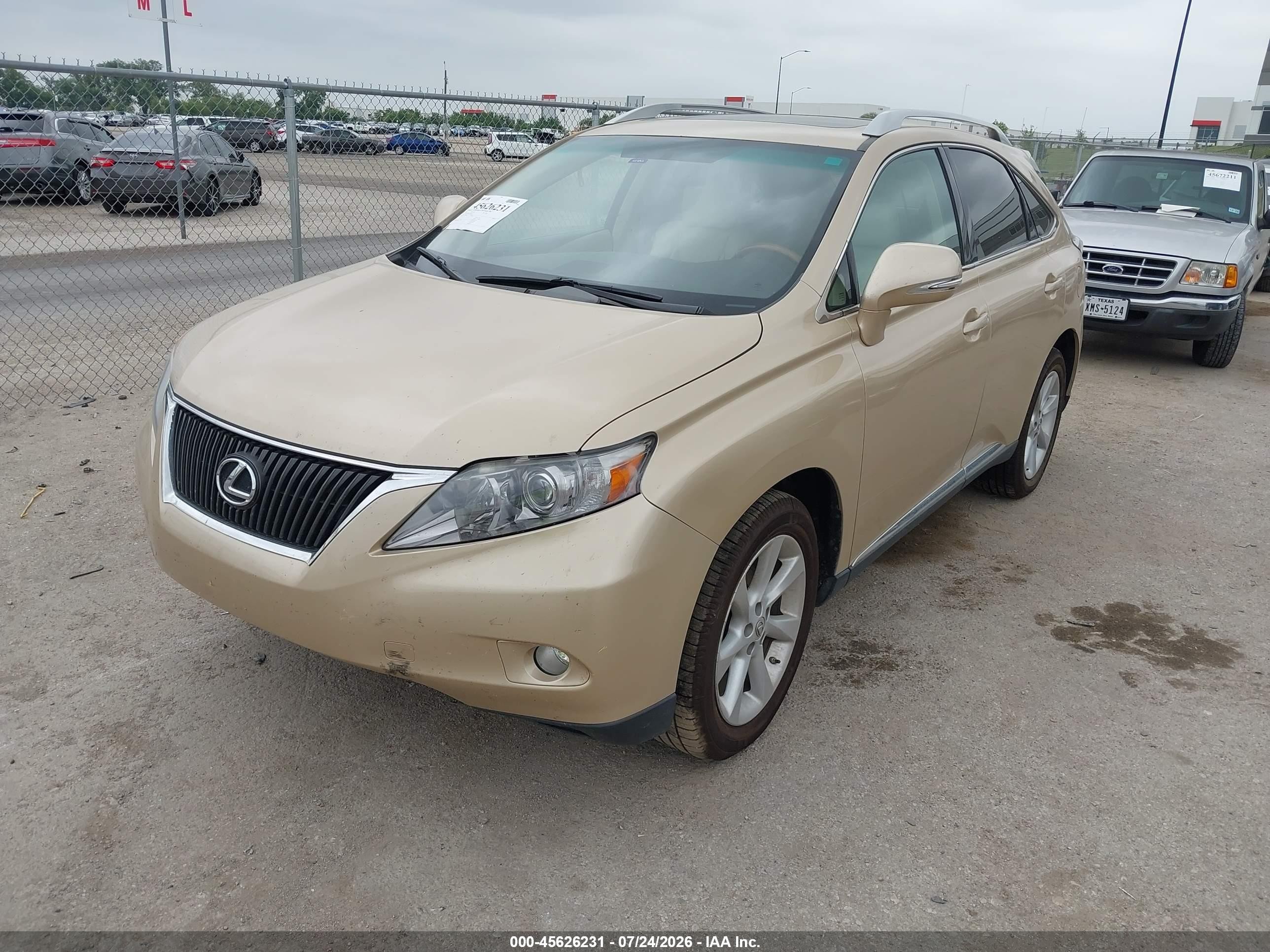 2010 Lexus Rx 350   Gold vin: 2T2BK1BA1AC004155