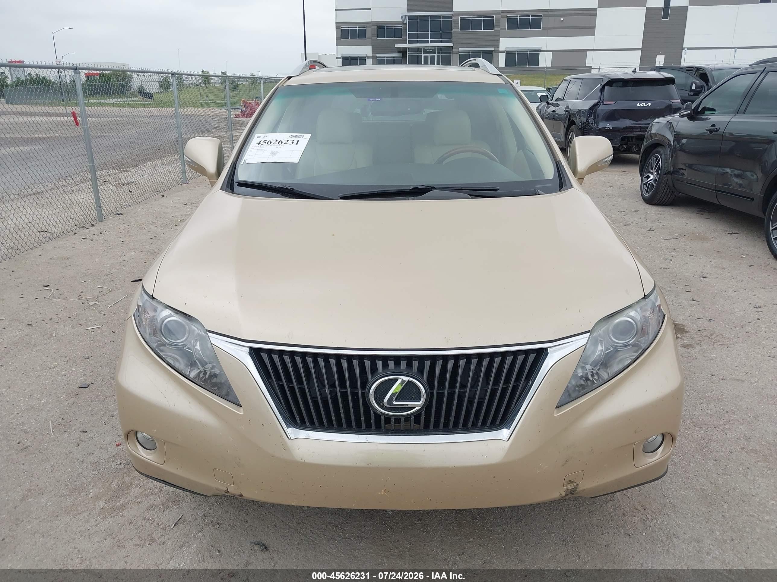 2010 Lexus Rx 350   Gold vin: 2T2BK1BA1AC004155