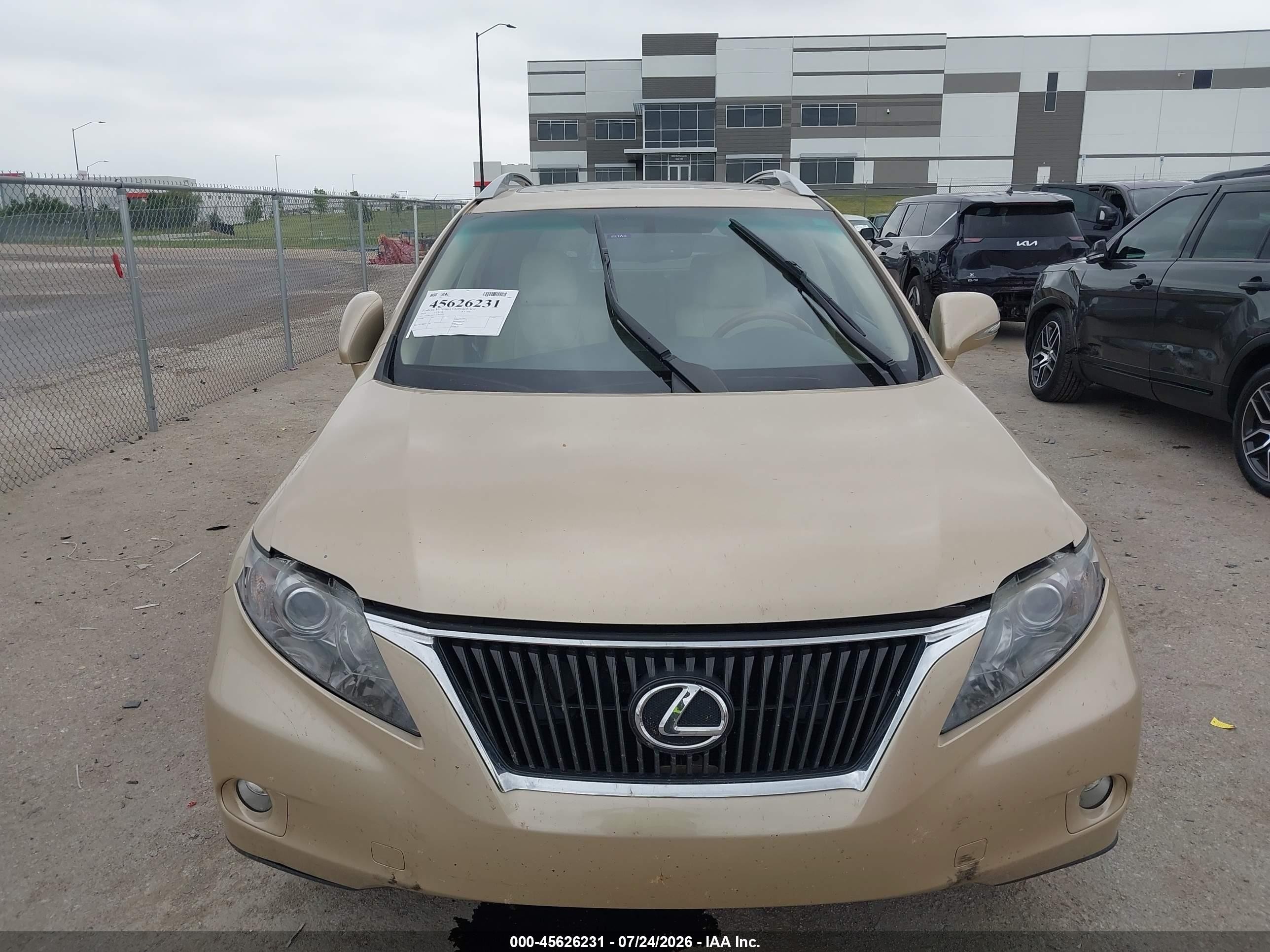 2010 Lexus Rx 350   Gold vin: 2T2BK1BA1AC004155