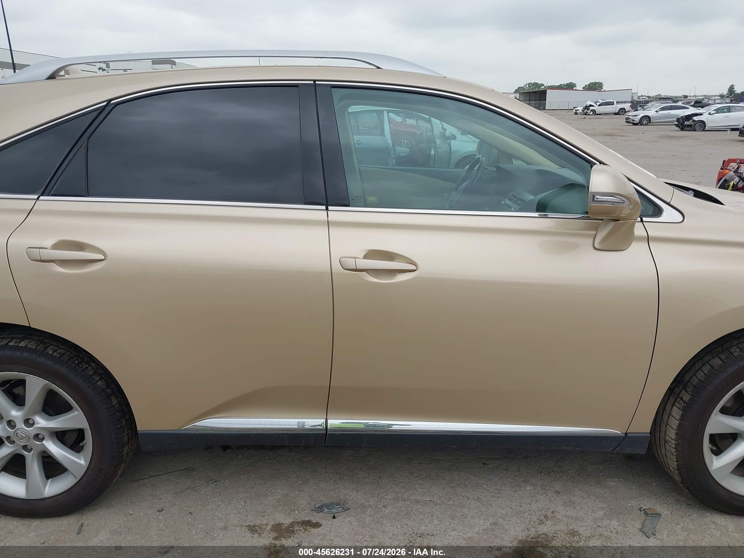 2010 Lexus Rx 350   Gold vin: 2T2BK1BA1AC004155
