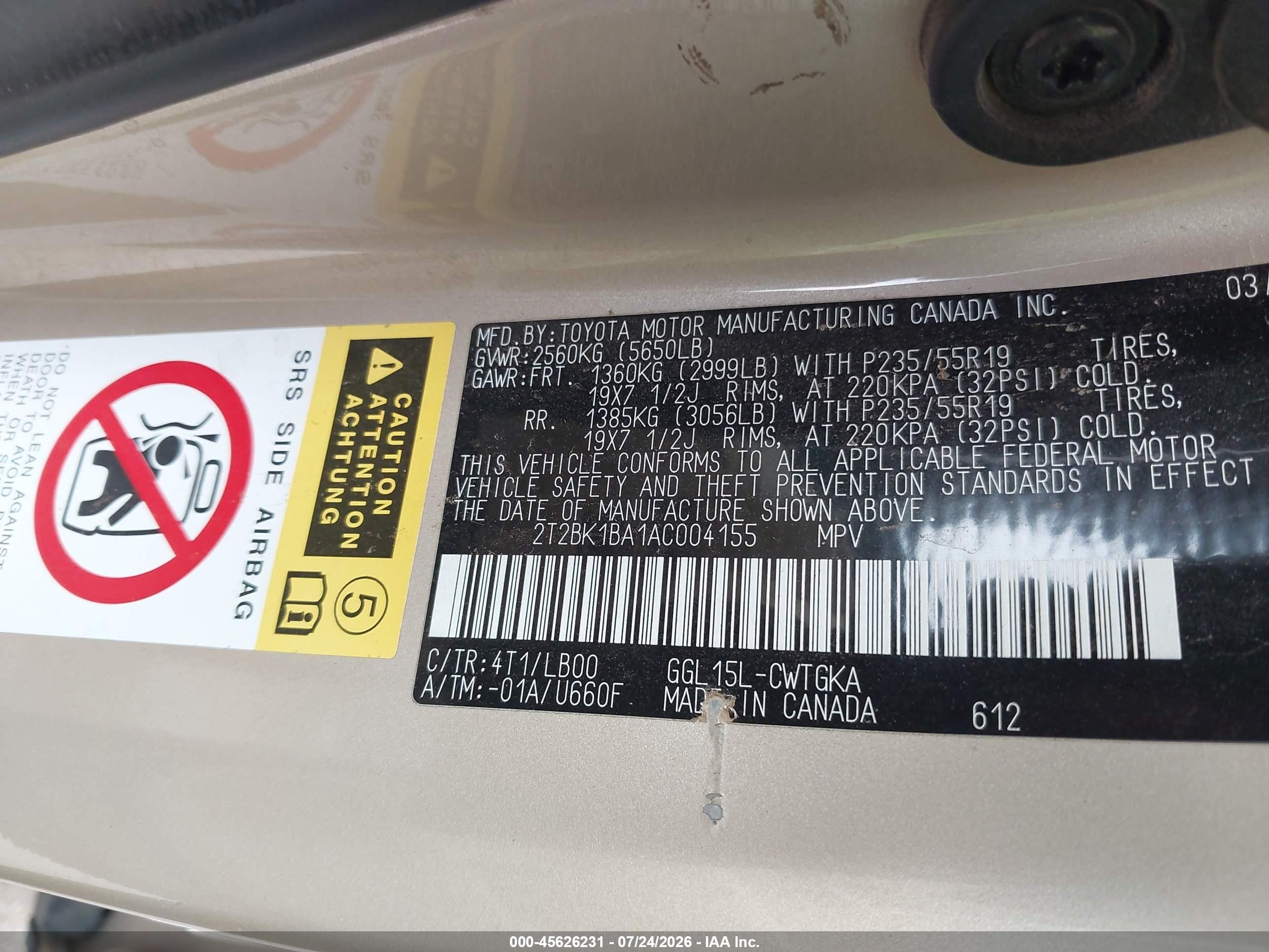 2010 Lexus Rx 350   Gold vin: 2T2BK1BA1AC004155