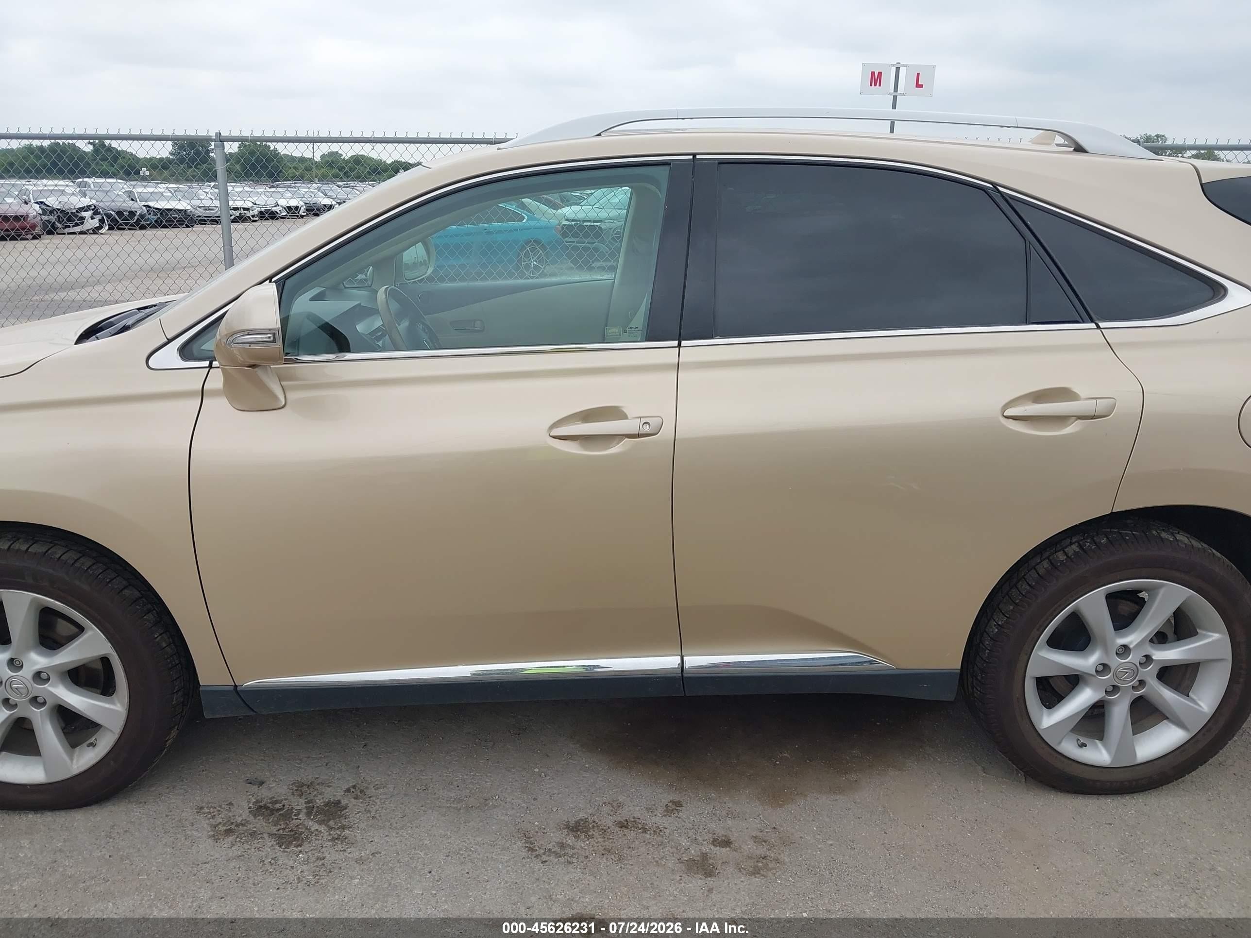 2010 Lexus Rx 350   Gold vin: 2T2BK1BA1AC004155