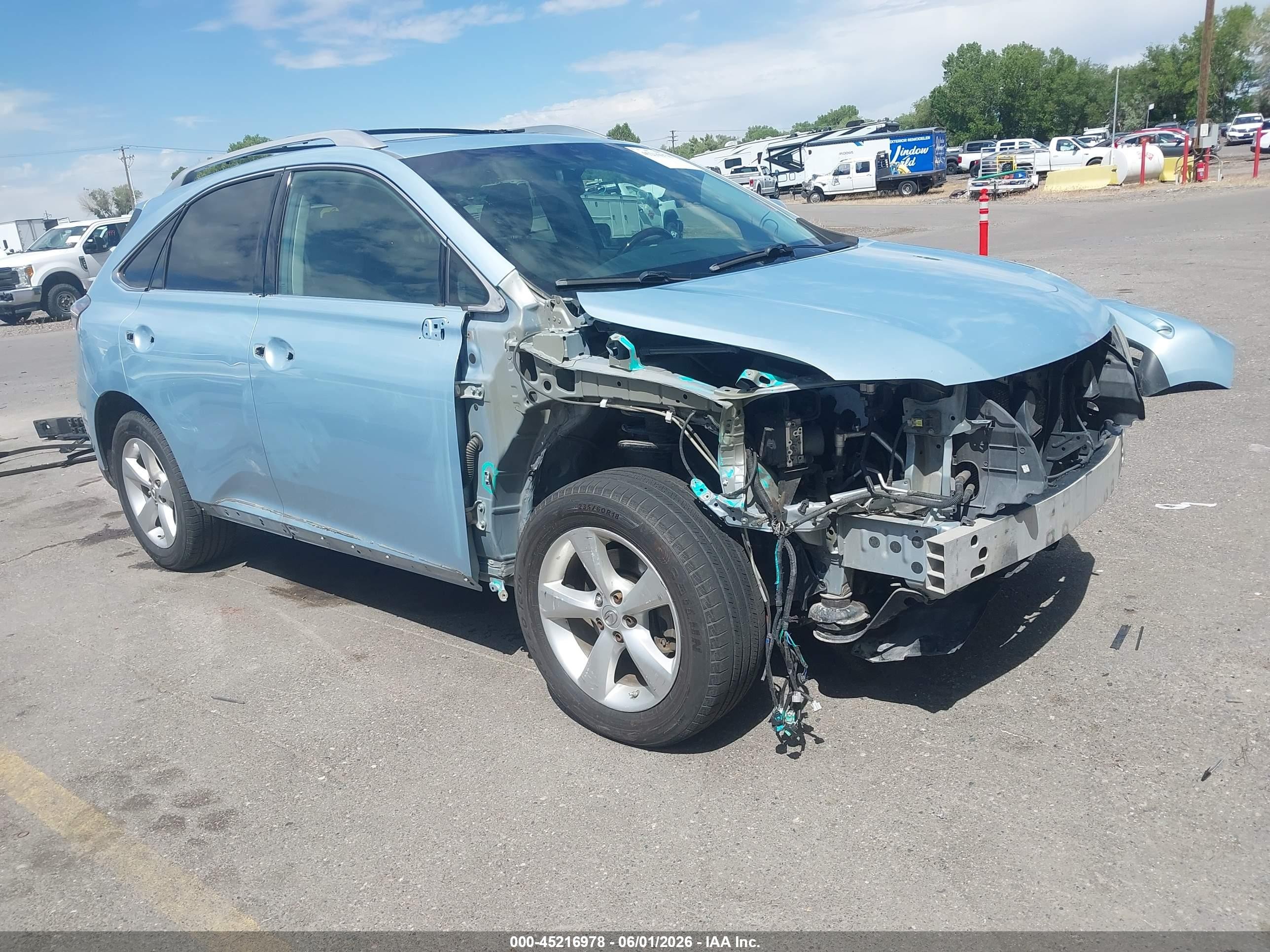 2010 Lexus Rx 350   Light Blue vin: 2T2BK1BA1AC031727