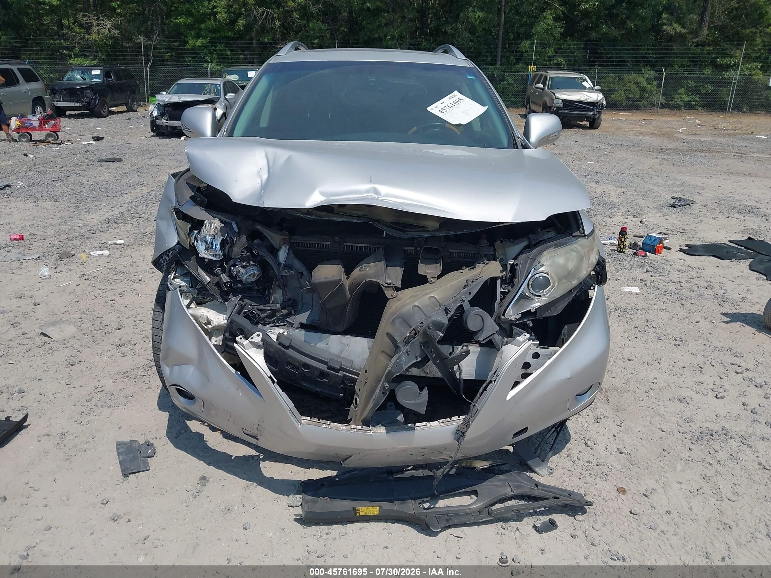 2010 Lexus Rx 350   Silver vin: 2T2BK1BA1AC040637
