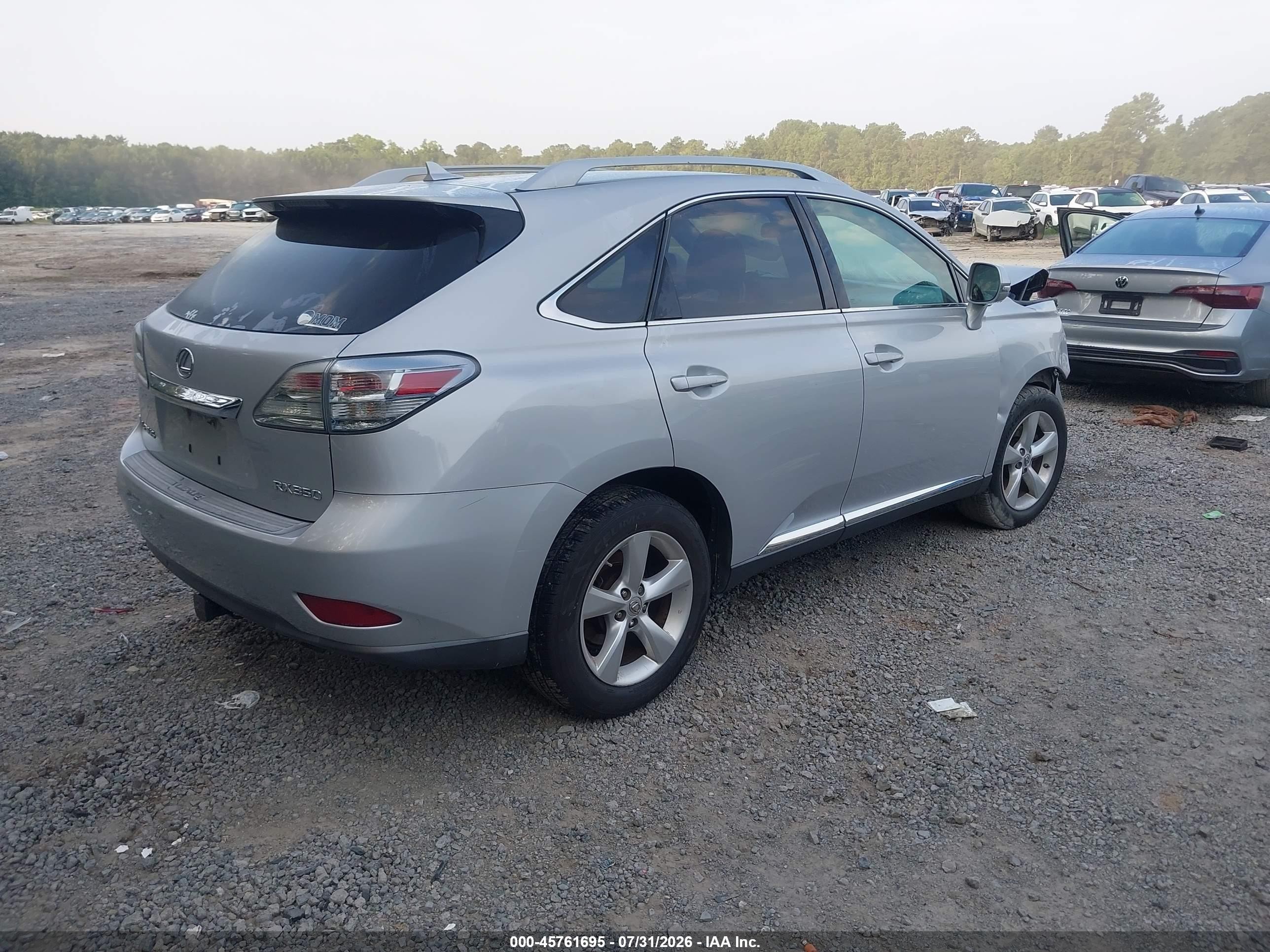 2010 Lexus Rx 350   Silver vin: 2T2BK1BA1AC040637
