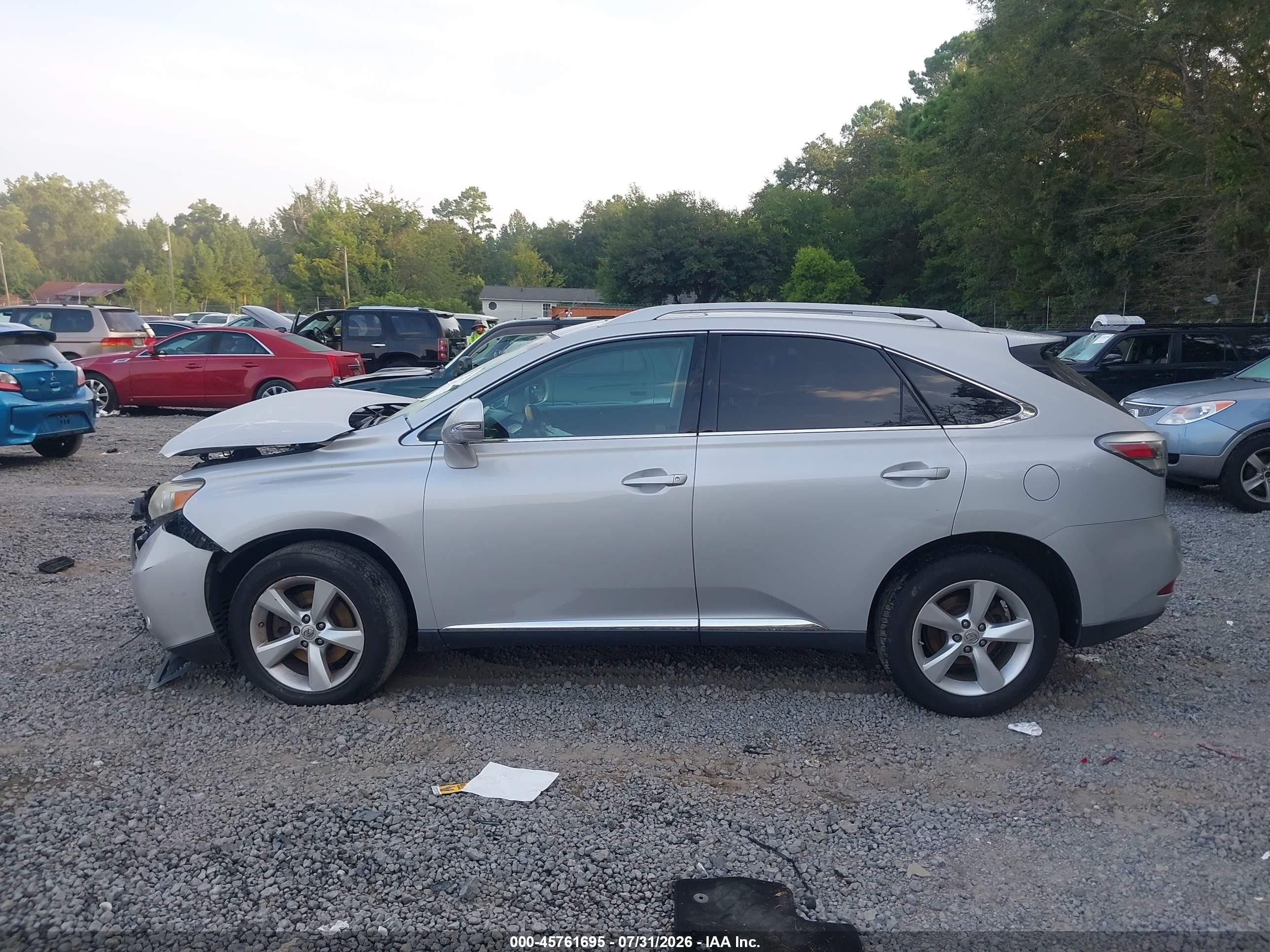 2010 Lexus Rx 350   Silver vin: 2T2BK1BA1AC040637
