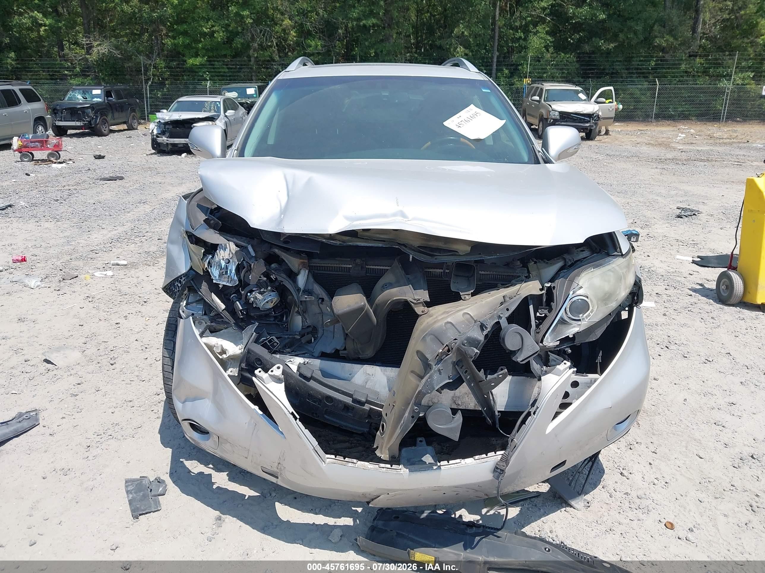 2010 Lexus Rx 350   Silver vin: 2T2BK1BA1AC040637
