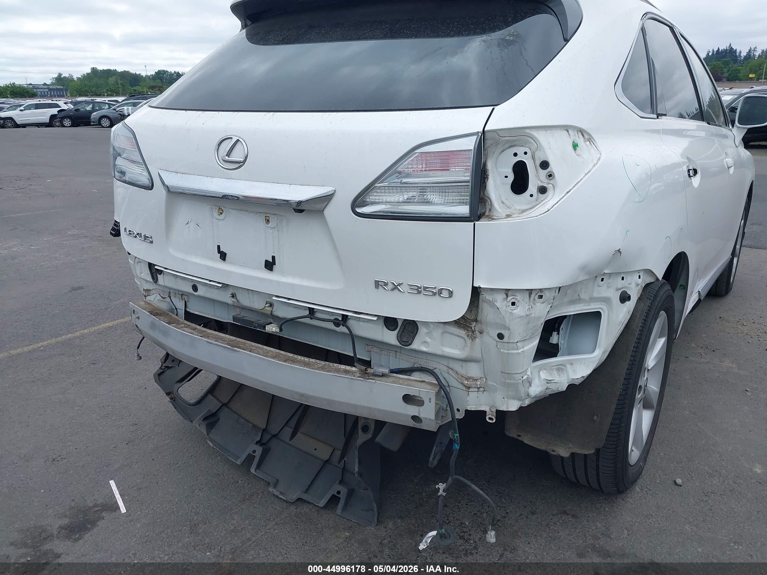 2010 Lexus Rx 350   White vin: 2T2BK1BA1AC076165