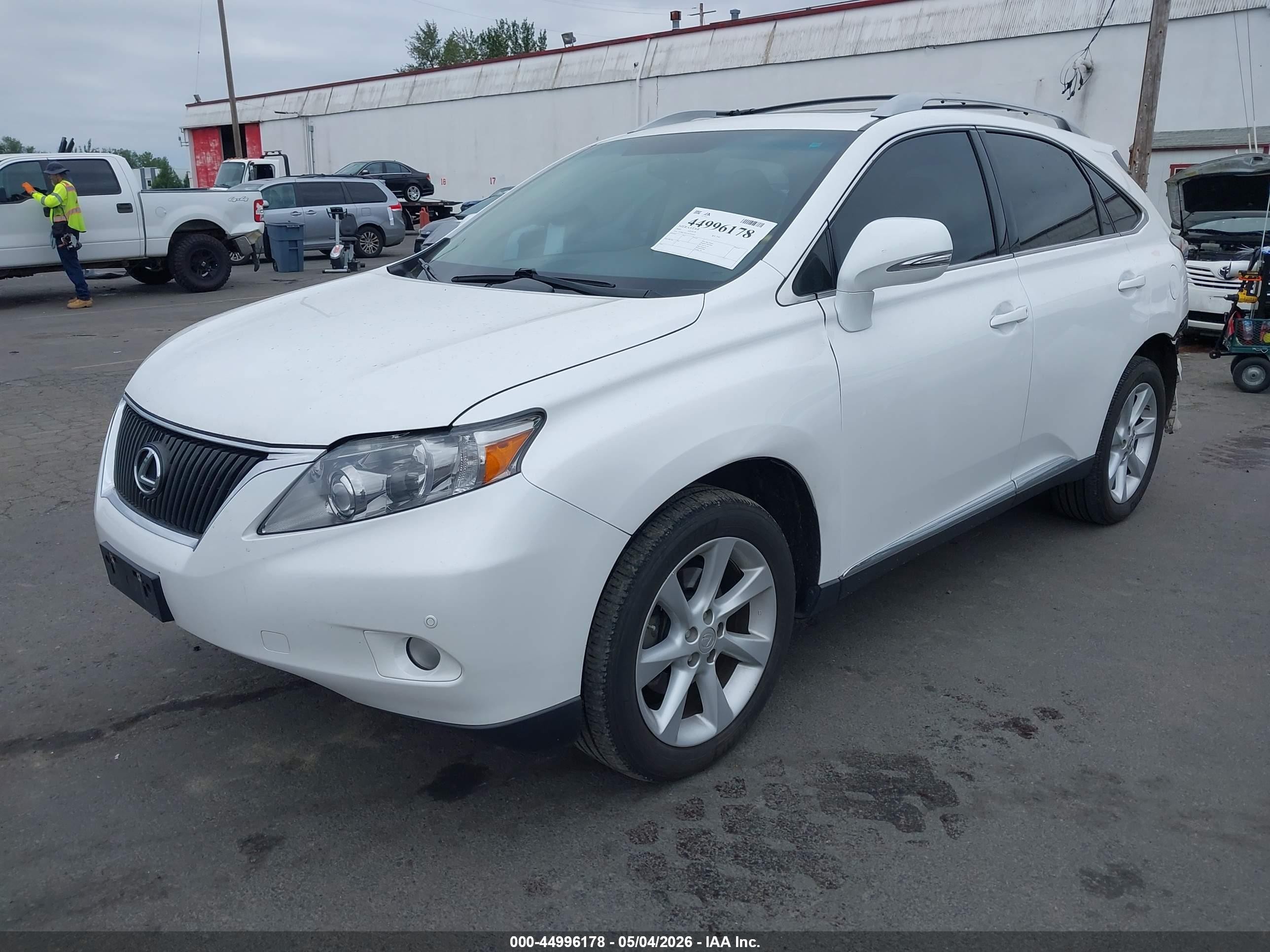 2010 Lexus Rx 350   White vin: 2T2BK1BA1AC076165