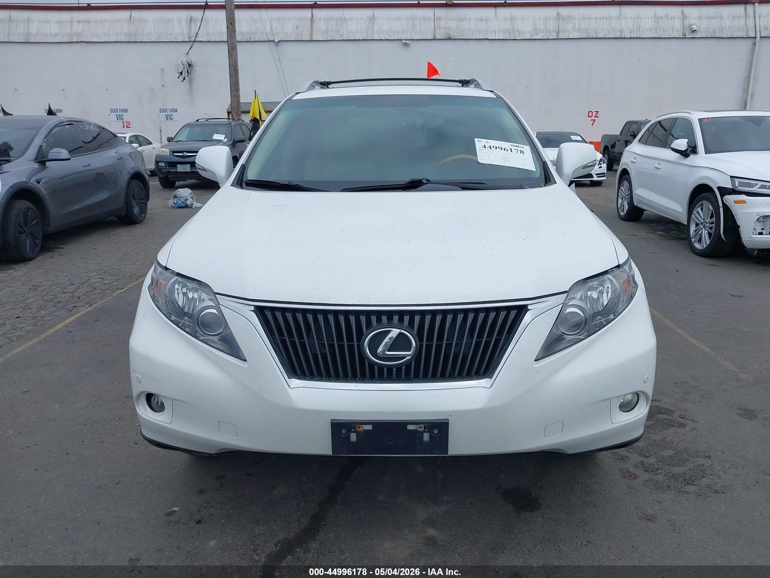 2010 Lexus Rx 350   White vin: 2T2BK1BA1AC076165