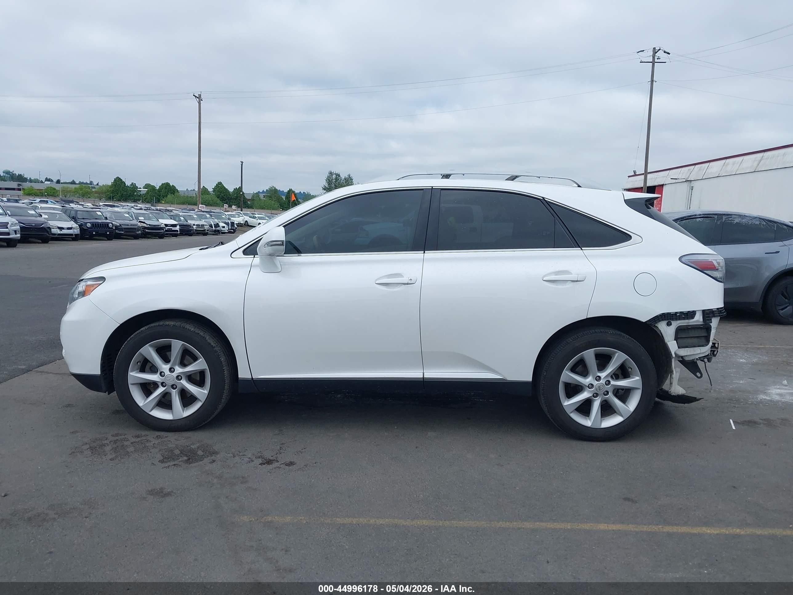 2010 Lexus Rx 350   White vin: 2T2BK1BA1AC076165