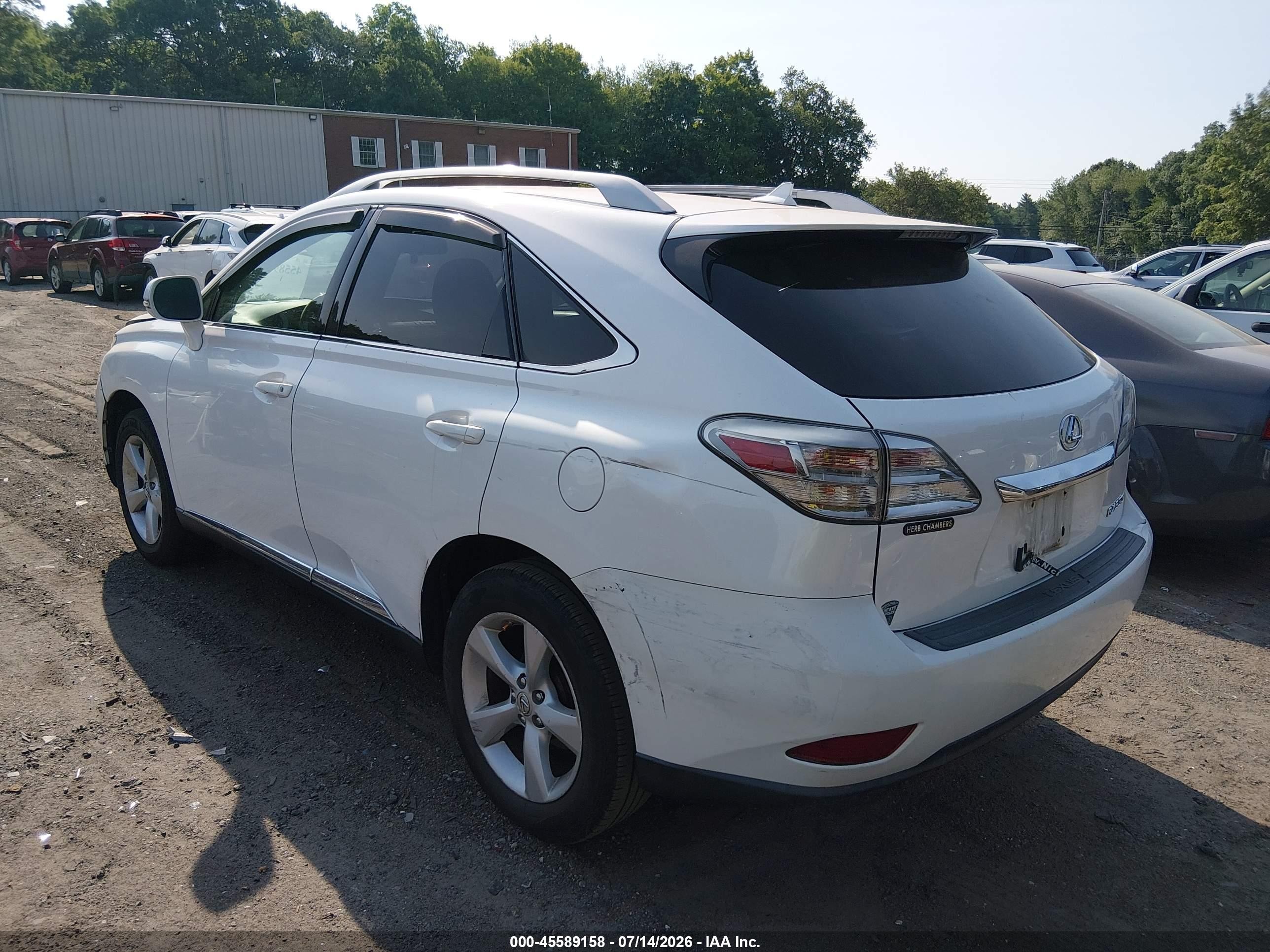 2011 Lexus Rx 350   White vin: 2T2BK1BA1BC089726